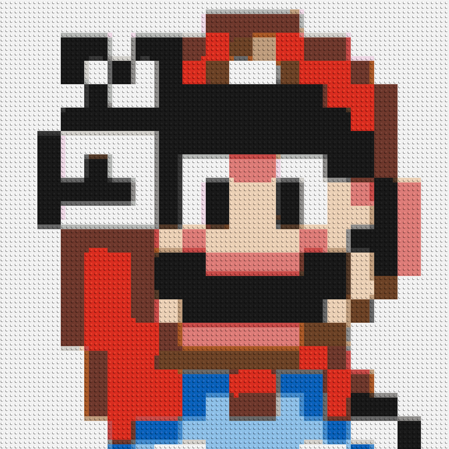 Mario Pixel Art - Brick Art Mosaic Kit 4x4 large