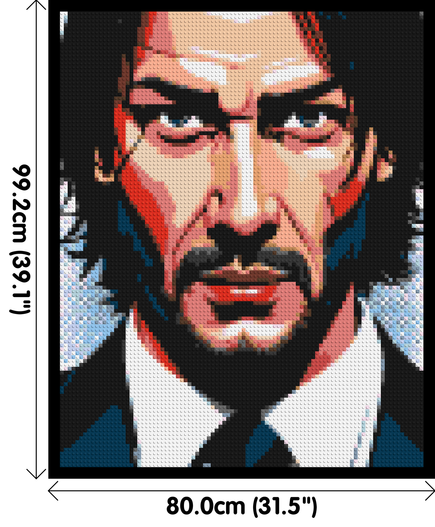 Keanu Reeves as John Wick - Brick Art Mosaic Kit 4x5 large