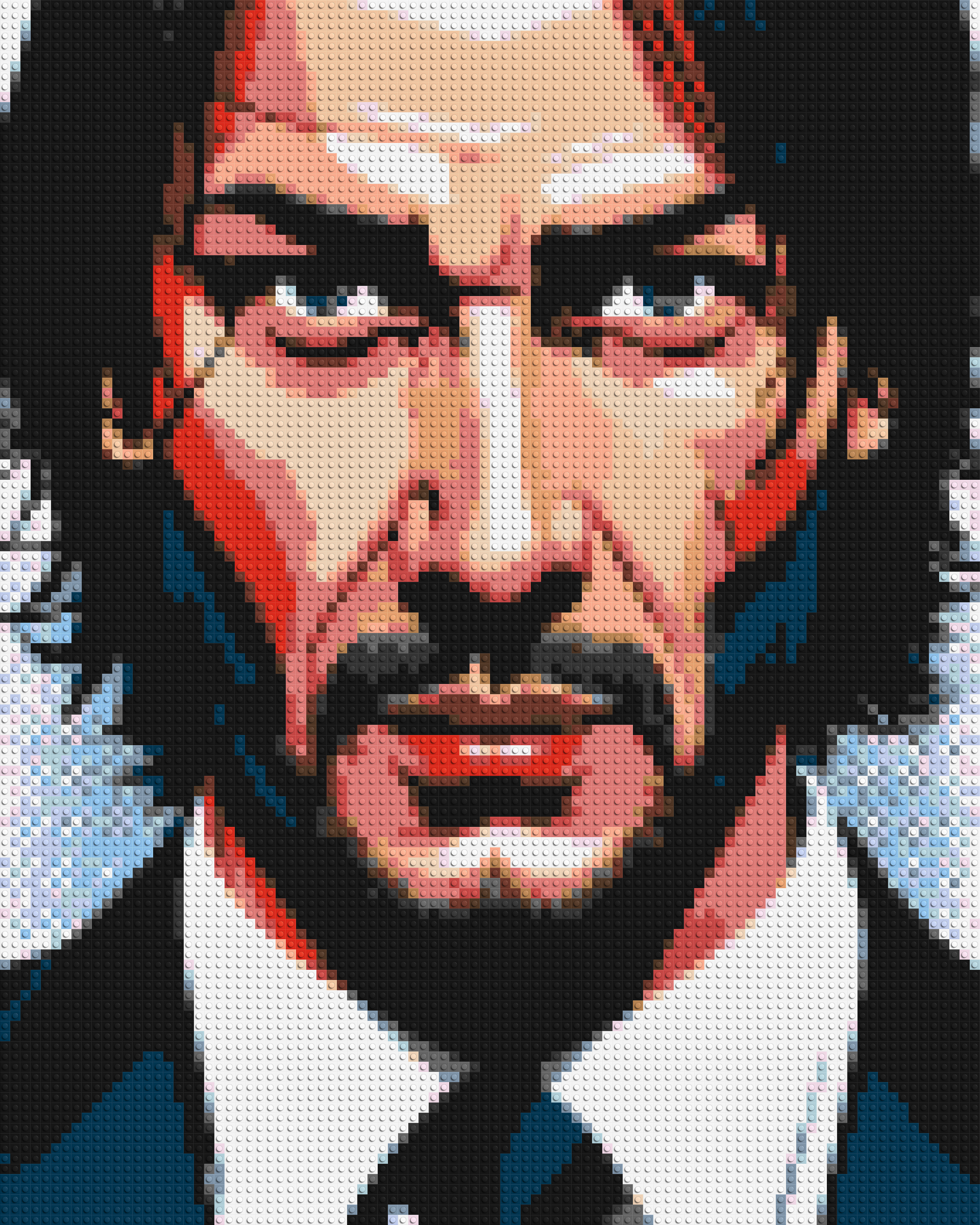 Keanu Reeves as John Wick - Brick Art Mosaic Kit 4x5 large