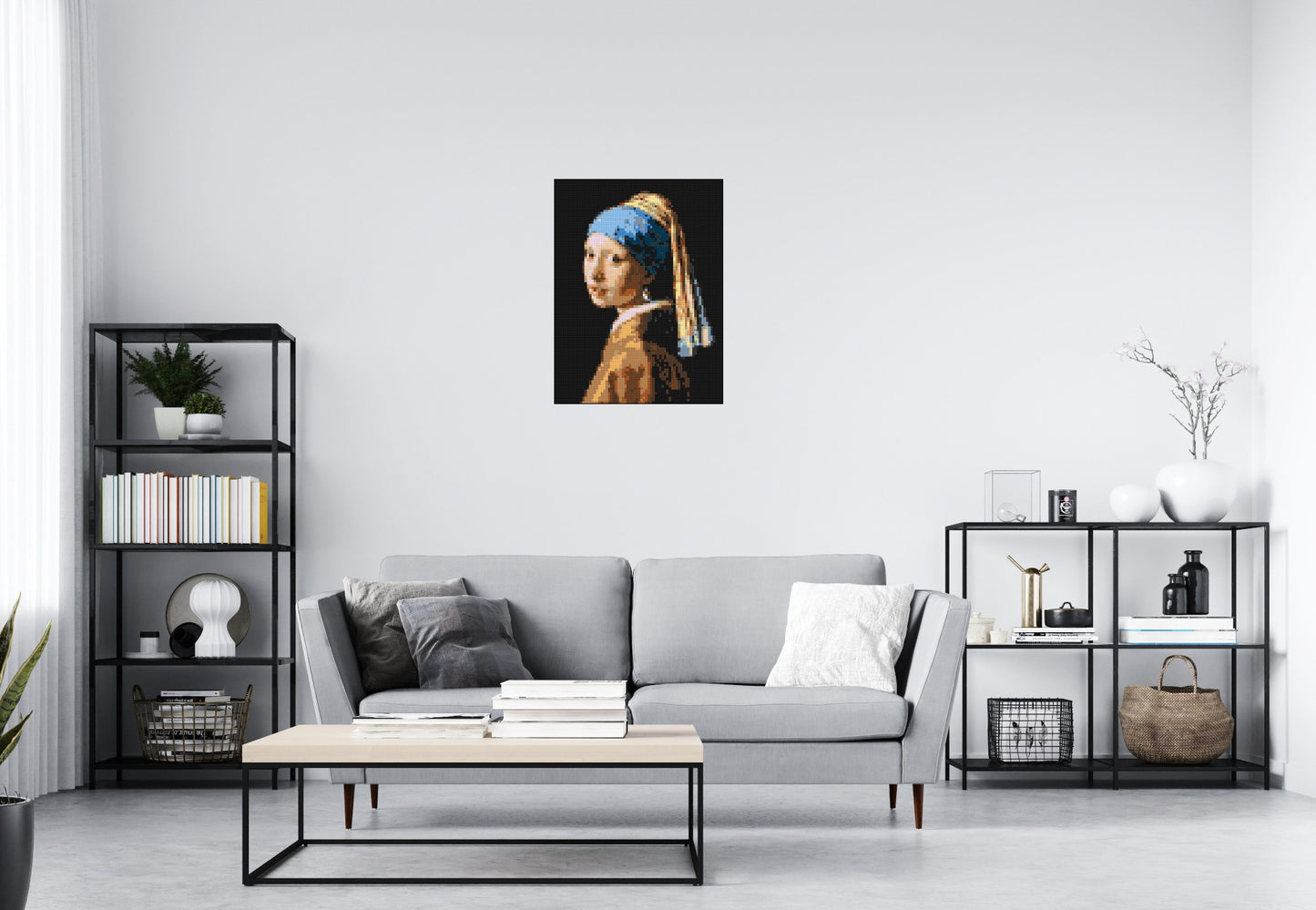 Girl with a Pearl Earring by Johannes Vermeer - Brick Art Mosaic Kit 3x4 large