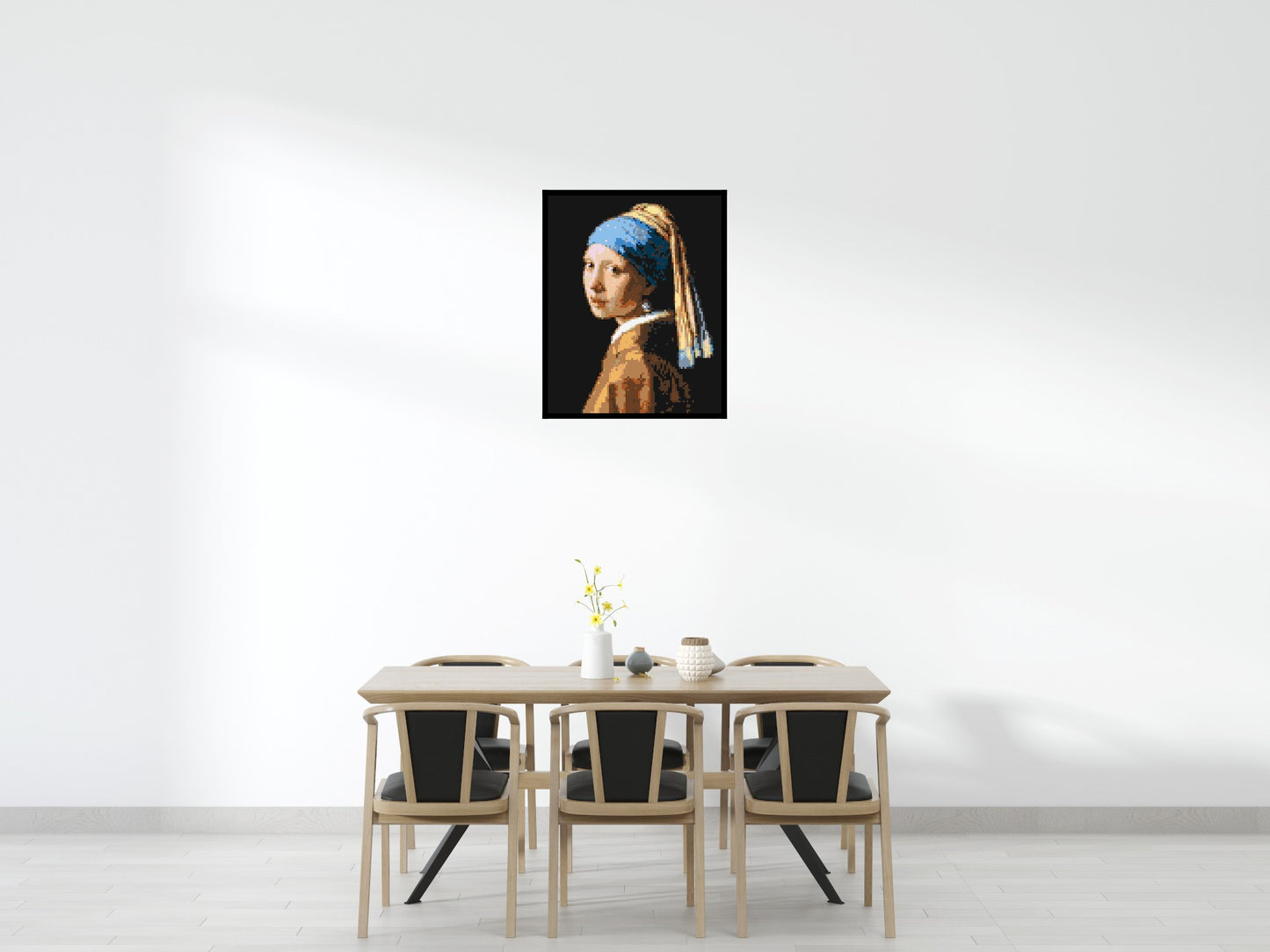 Girl with a Pearl Earring by Johannes Vermeer - Brick Art Mosaic Kit 4x5 large