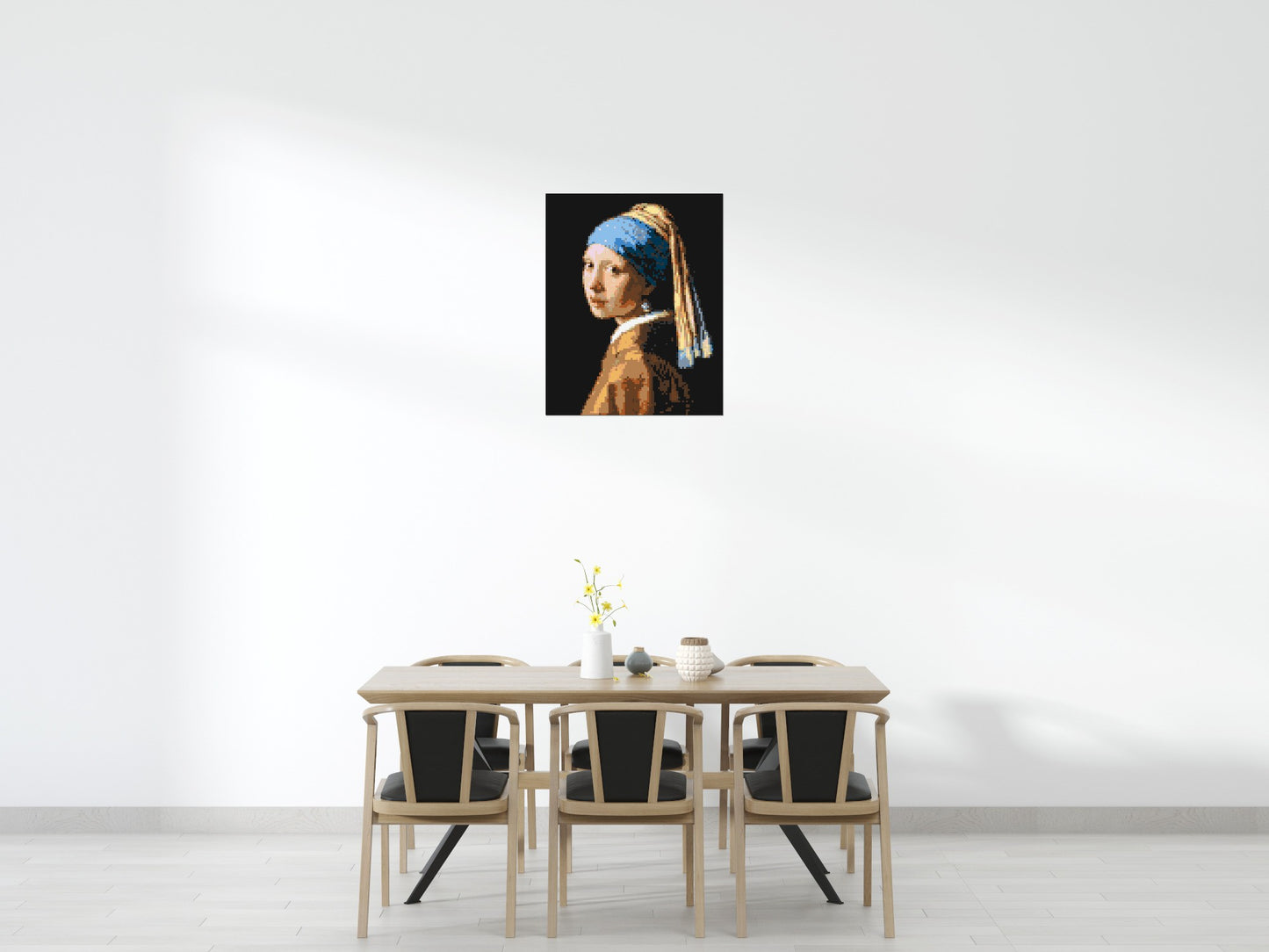 Girl with a Pearl Earring by Johannes Vermeer - Brick Art Mosaic Kit 4x5 large