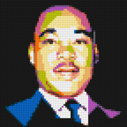 Martin Luther King Jr. - Brick Art Mosaic Kit 3x3 large