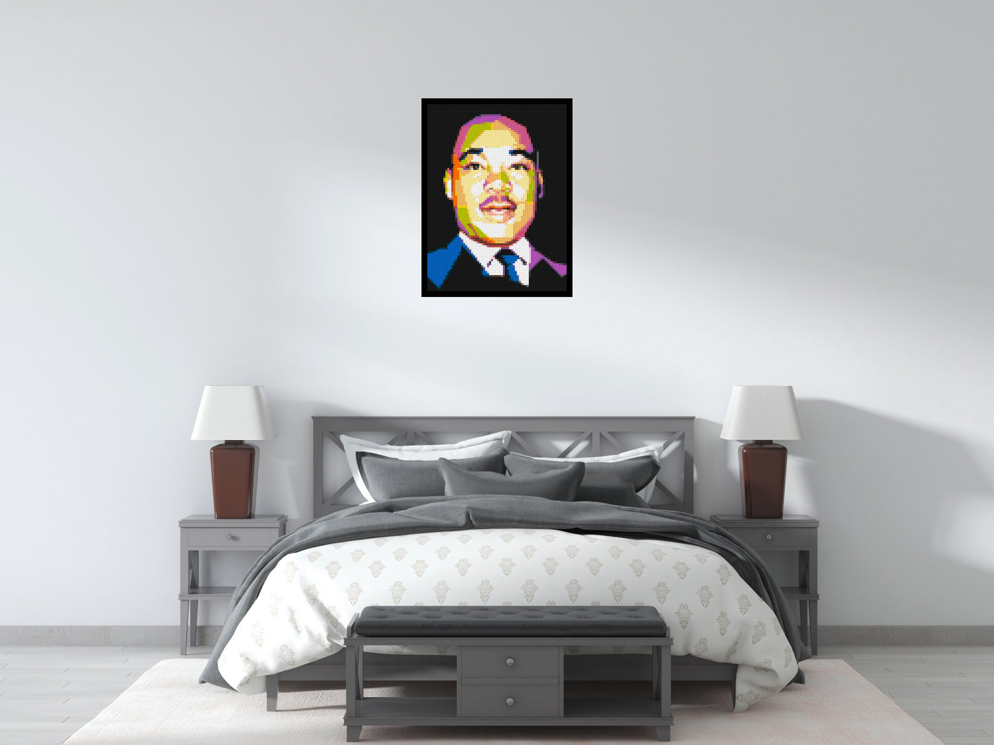 Martin Luther King Jr. - Brick Art Mosaic Kit 3x4 large