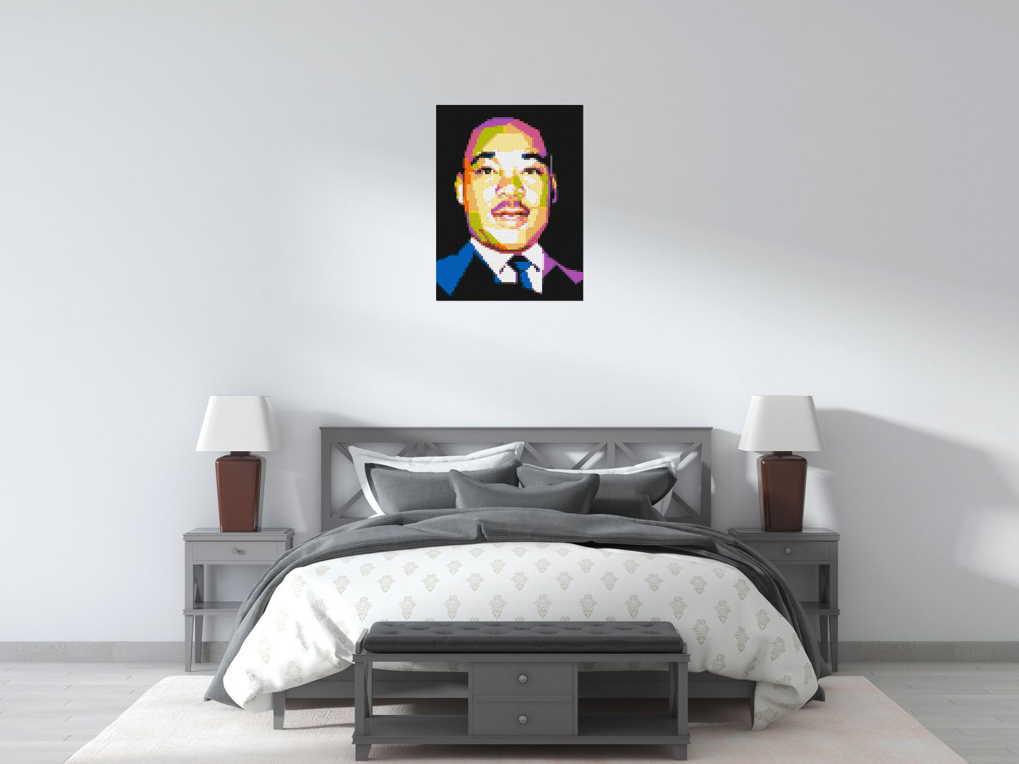 Martin Luther King Jr. - Brick Art Mosaic Kit 3x4 large