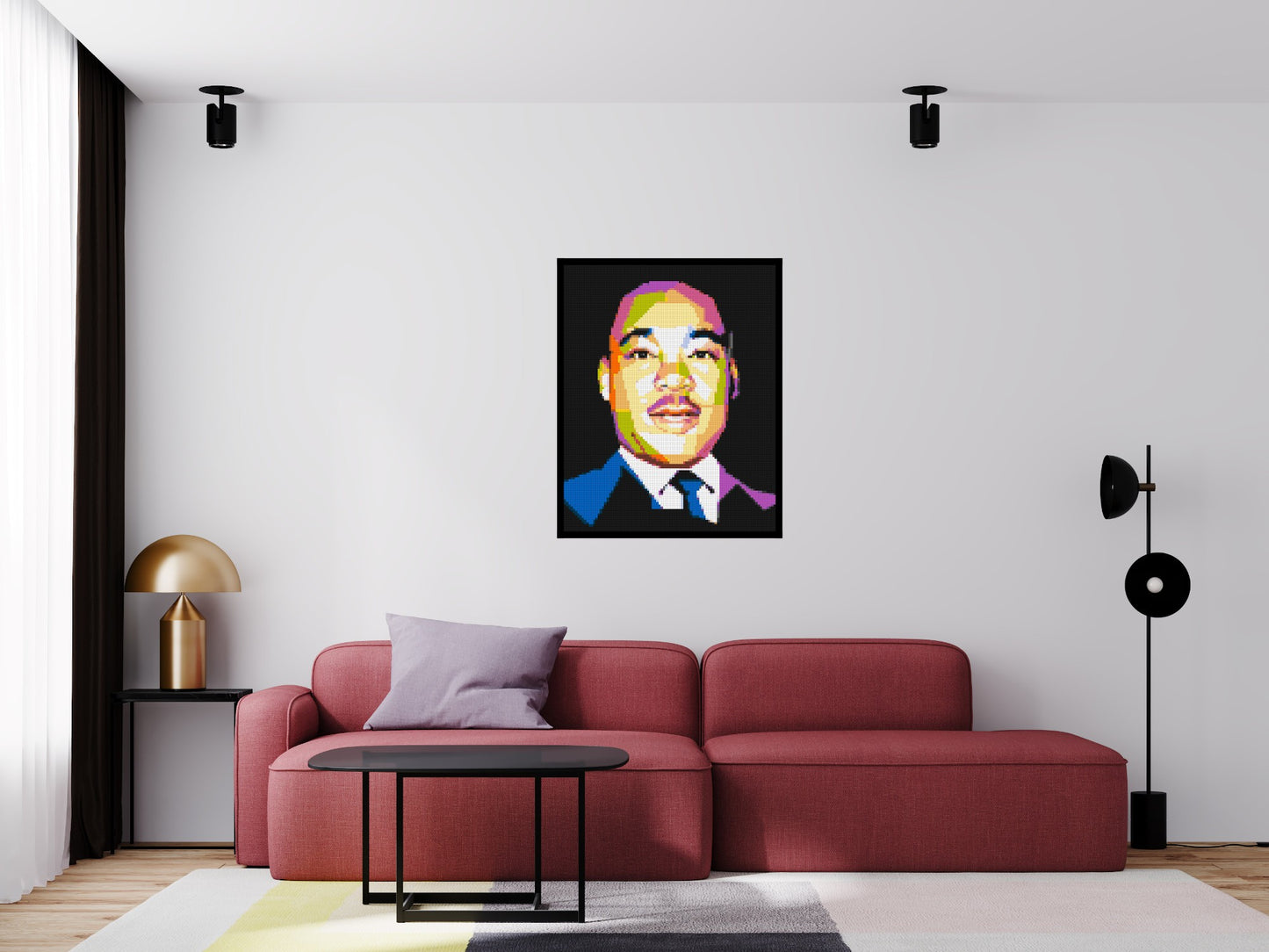 Martin Luther King Jr. - Brick Art Mosaic Kit 4x5 large