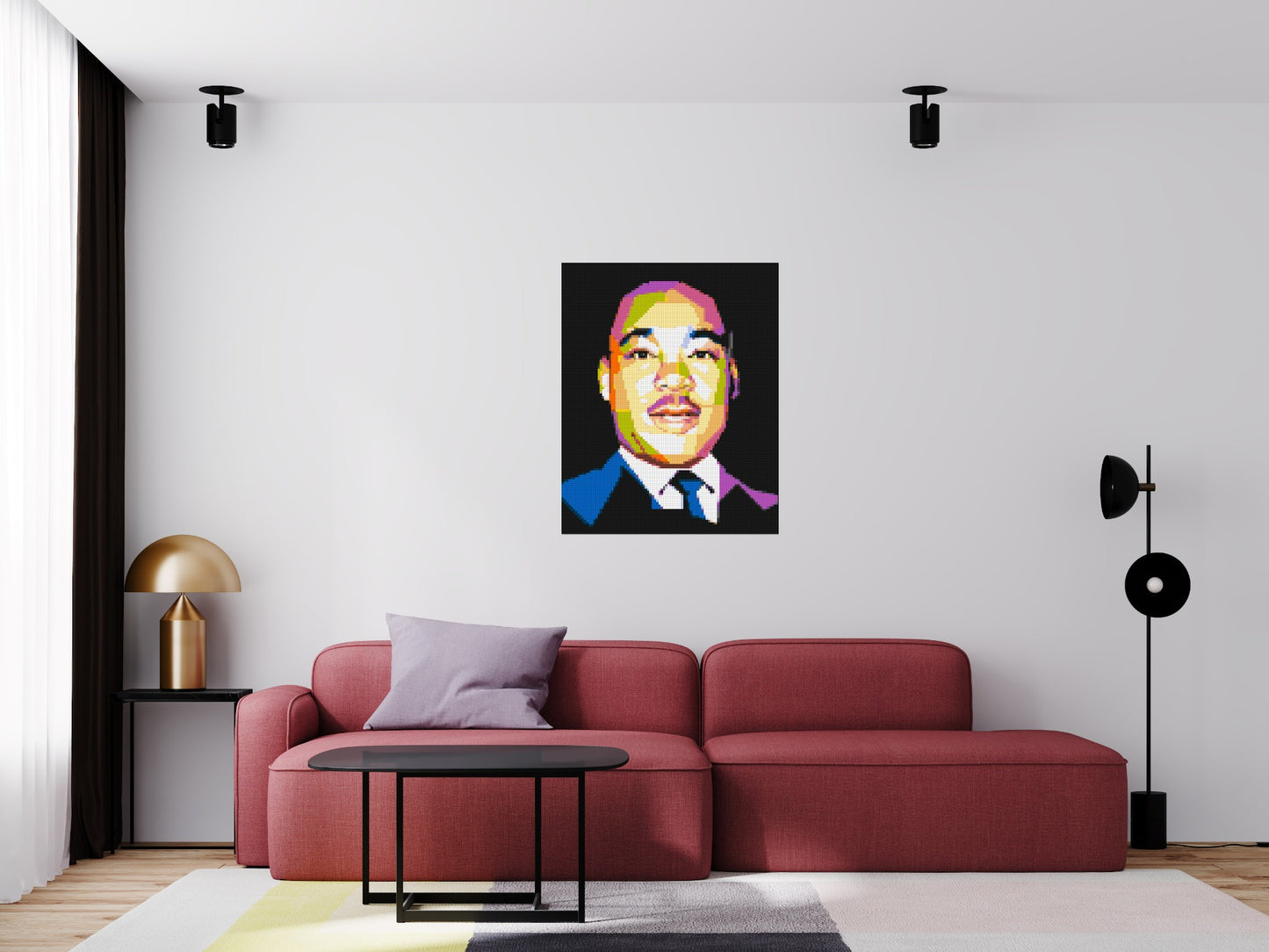 Martin Luther King Jr. - Brick Art Mosaic Kit 4x5 large