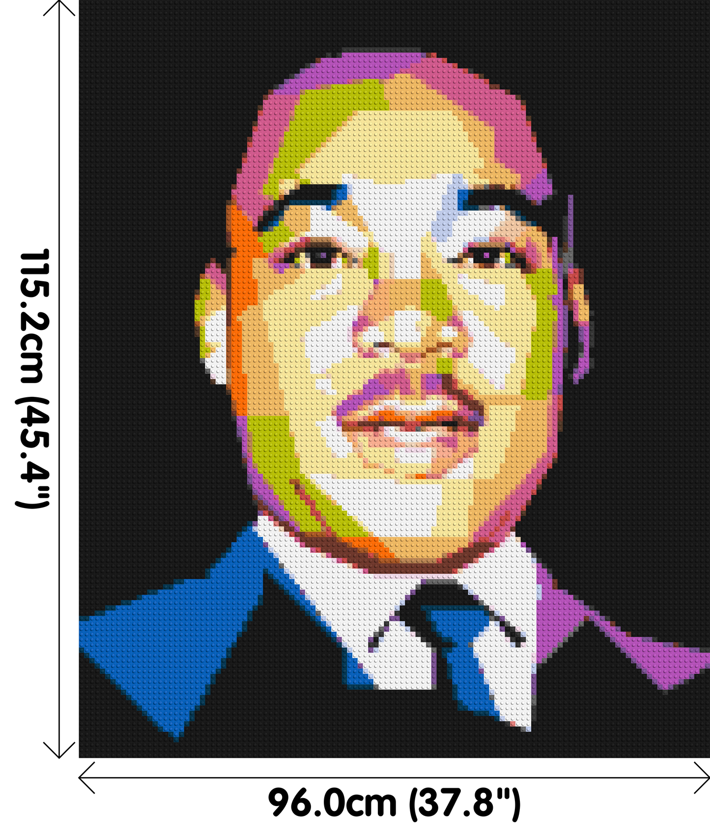 Martin Luther King Jr. - Brick Art Mosaic Kit 5x6 large