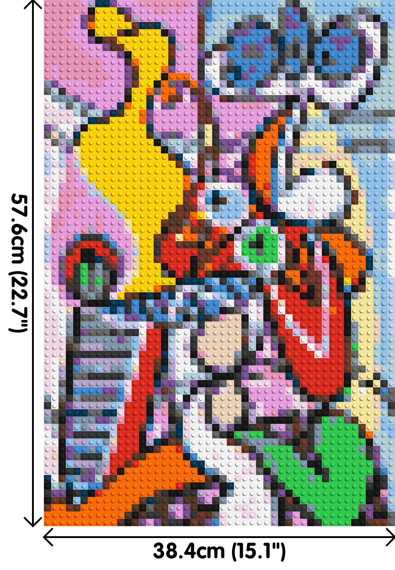 Great Still Life on a Pedestal by Pablo Picasso - Brick Art Mosaic Kit 2x3 dimensions