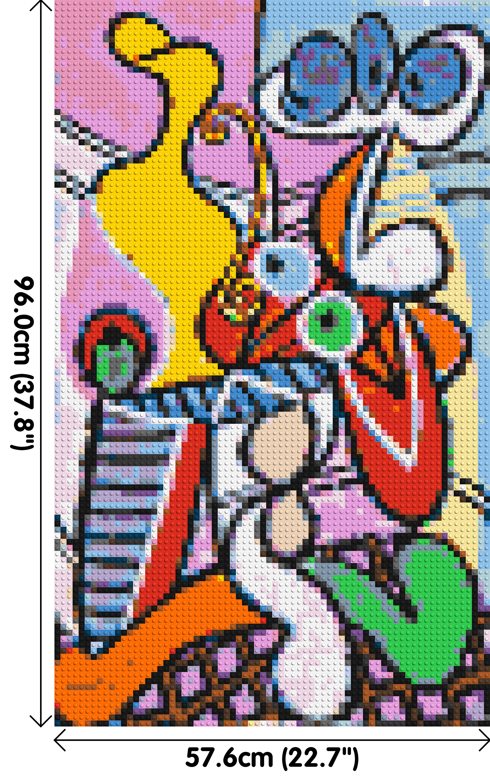 Great Still Life on a Pedestal by Pablo Picasso - Brick Art Mosaic Kit 3x5 dimensions