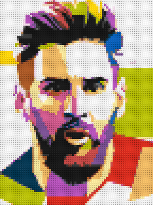 Messi #2 - Brick Art Mosaic Kit 3x4 large