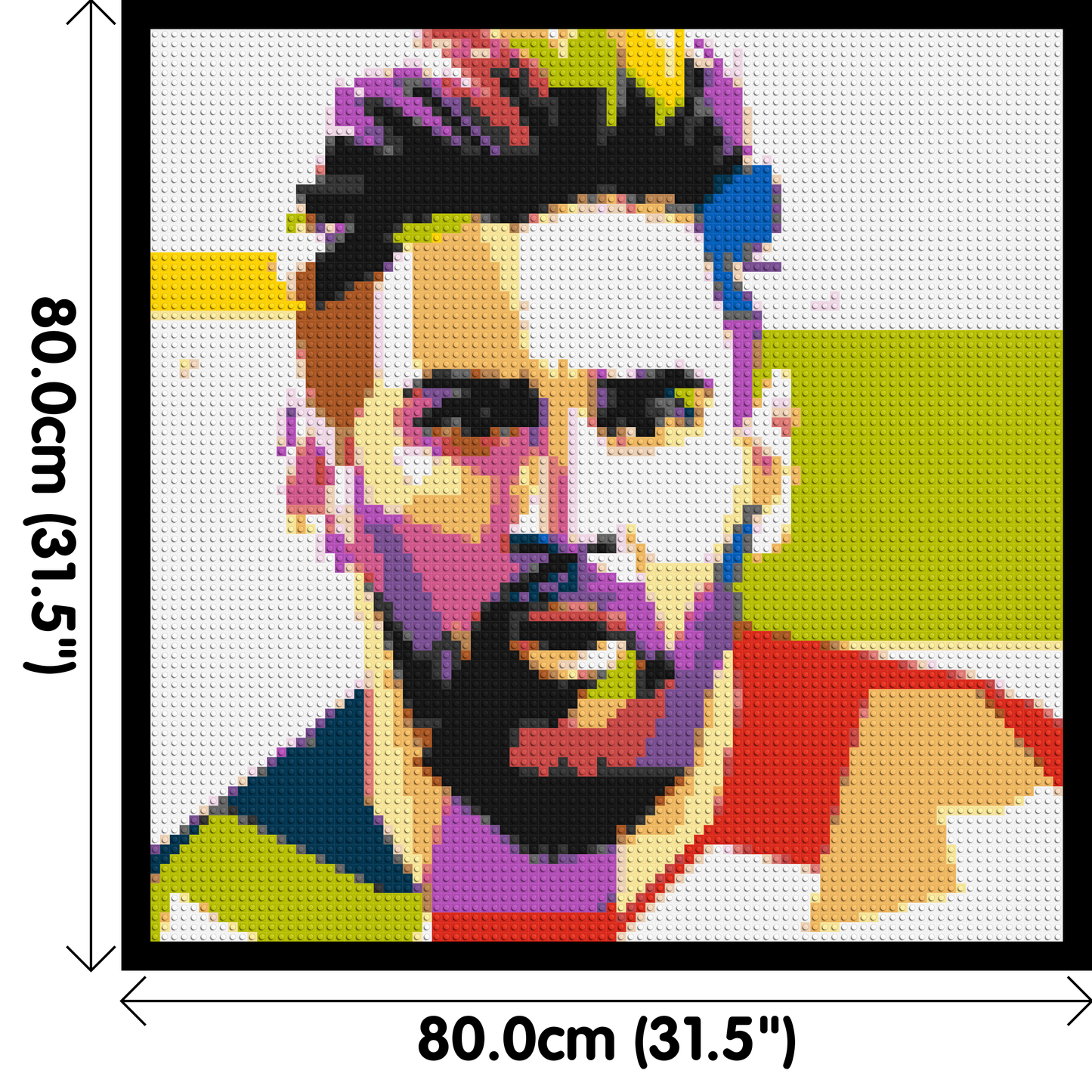 Messi #2 - Brick Art Mosaic Kit 4x4 large