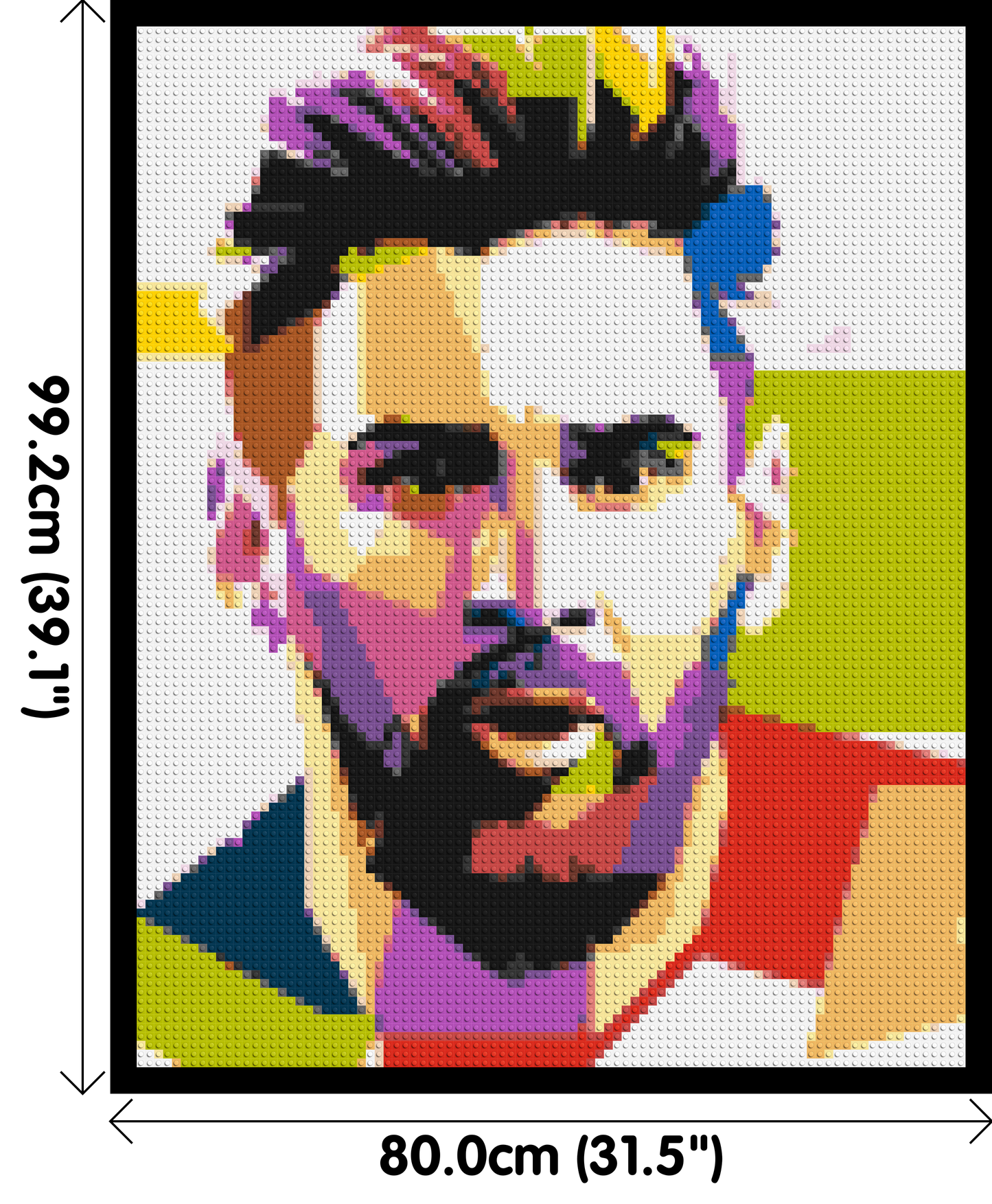 Messi #2 - Brick Art Mosaic Kit 4x5 large