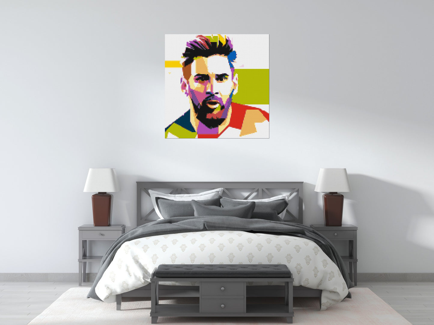 Messi #2 - Brick Art Mosaic Kit 5x5 large