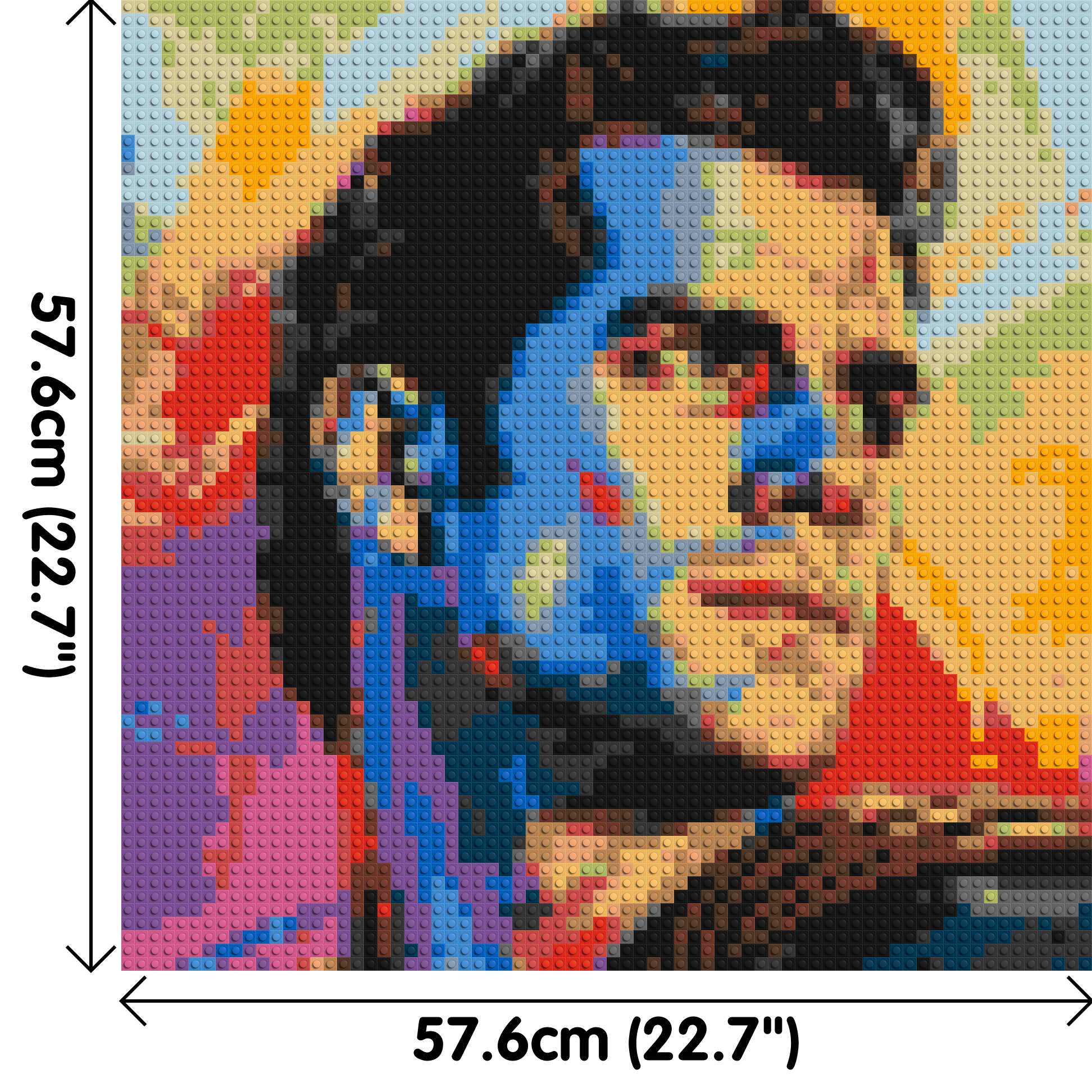 Henry Cavill - Brick Art Mosaic Kit 3x3 dimensions