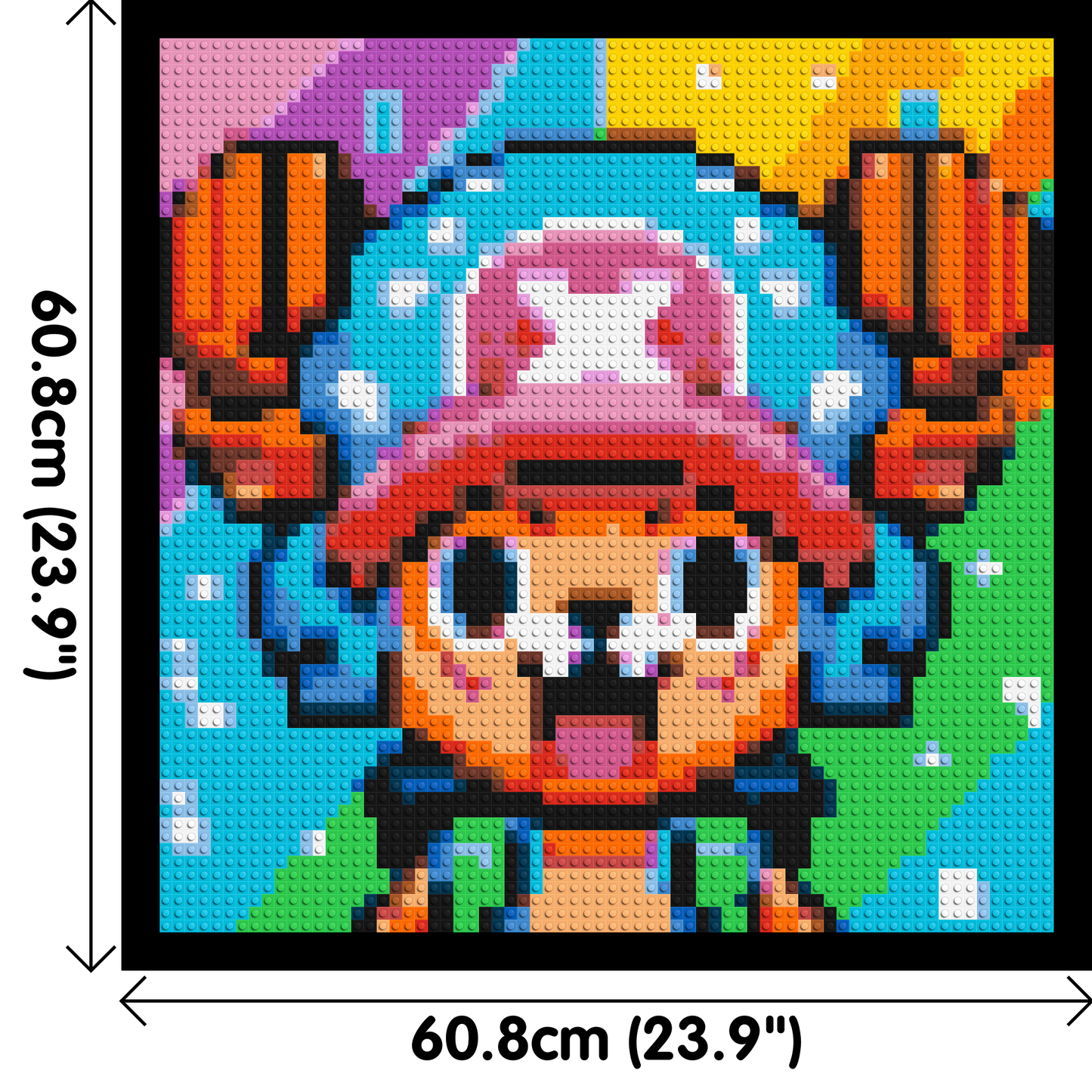 Tony Tony Chopper Pixel Art - Brick Art Mosaic Kit 3x3 large