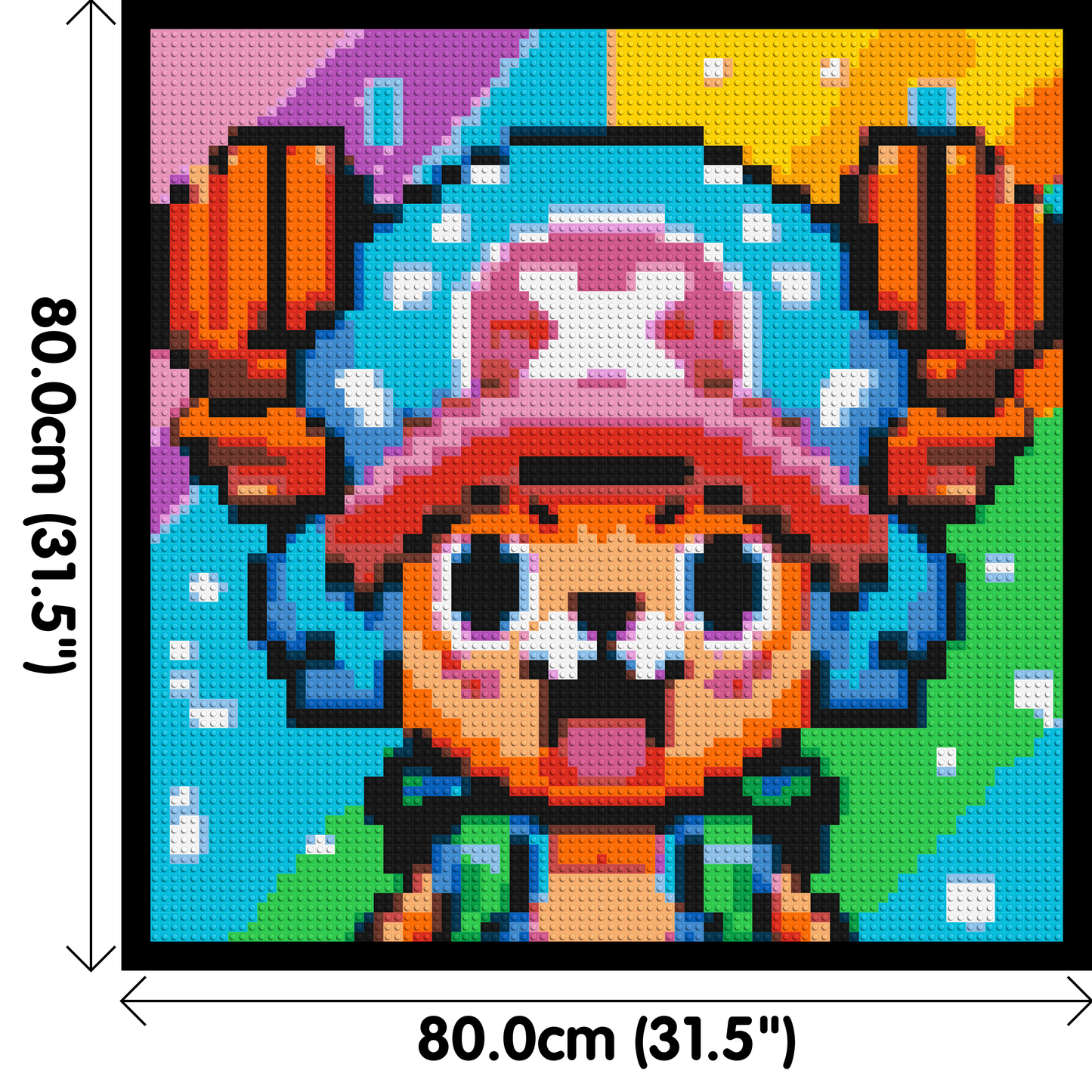 Tony Tony Chopper Pixel Art - Brick Art Mosaic Kit 4x4 large