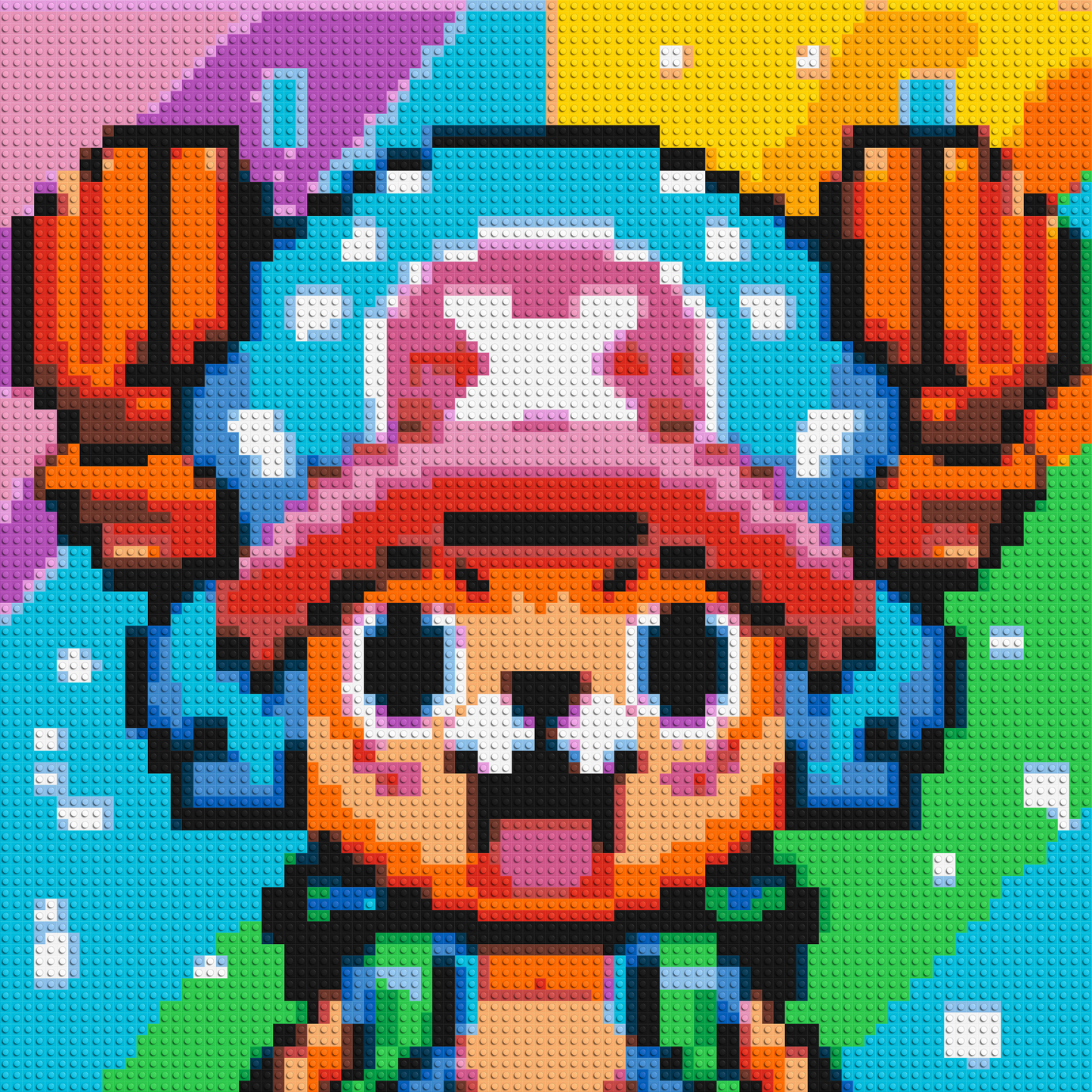 Tony Tony Chopper Pixel Art - Brick Art Mosaic Kit 4x4 large