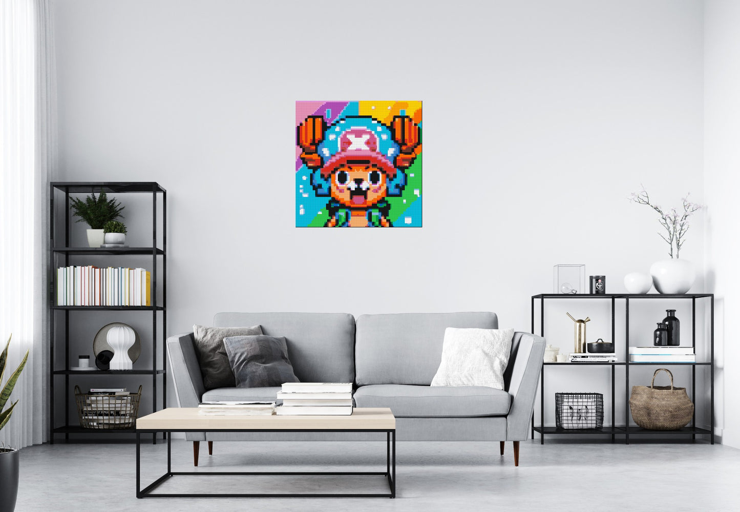 Tony Tony Chopper Pixel Art - Brick Art Mosaic Kit 4x4 large