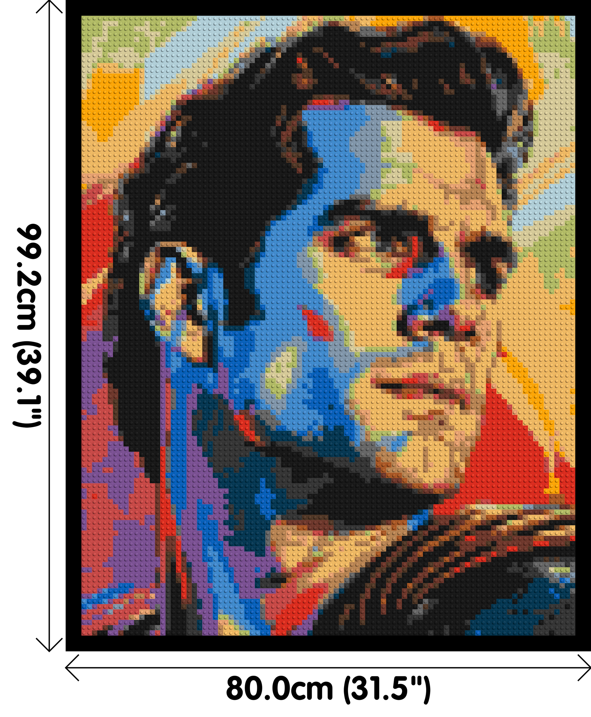 Henry Cavill - Brick Art Mosaic Kit 4x5 dimensions with frame