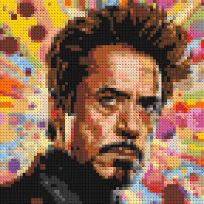 Robert Downey Jr. - Brick Art Mosaic Kit 3x3 large