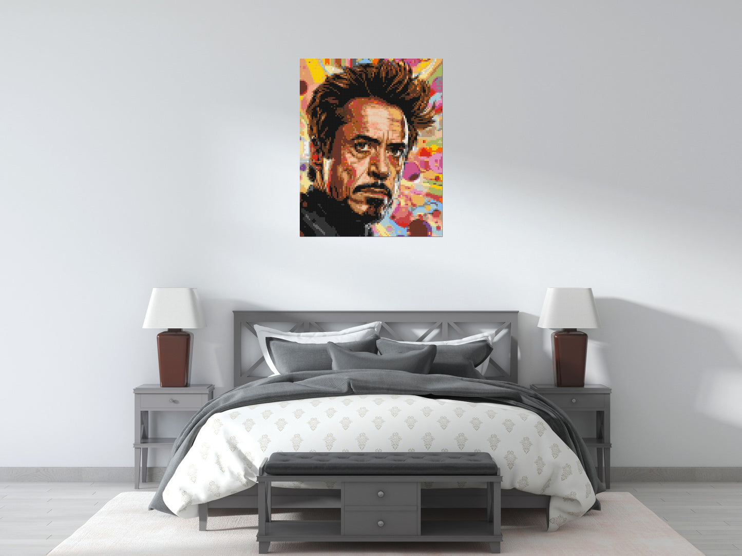 Robert Downey Jr. - Brick Art Mosaic Kit 4x5 large