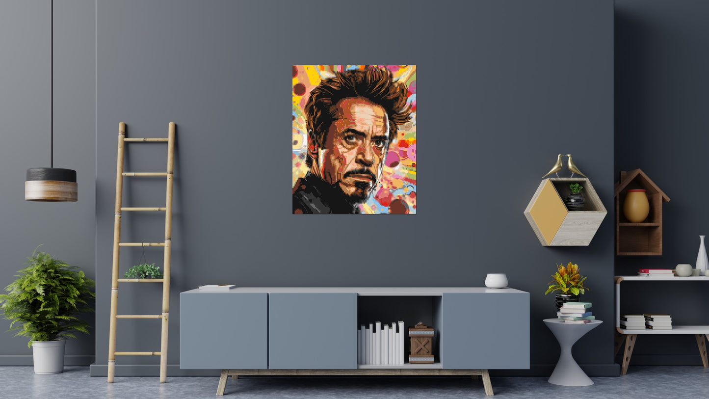 Robert Downey Jr. - Brick Art Mosaic Kit 5x6 large