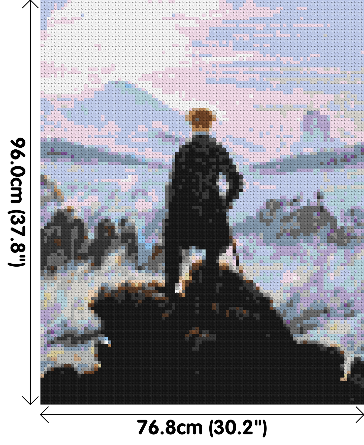 Wanderer Above the Sea of Fog by Caspar D. Friedrich  - Brick Art Mosaic Kit 4x5 large