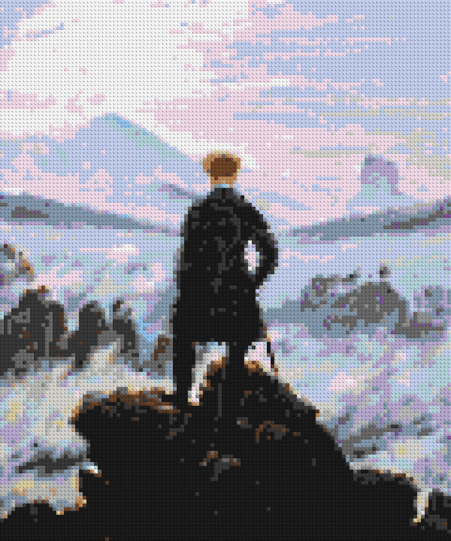 Wanderer Above the Sea of Fog by Caspar D. Friedrich  - Brick Art Mosaic Kit 5x6 large