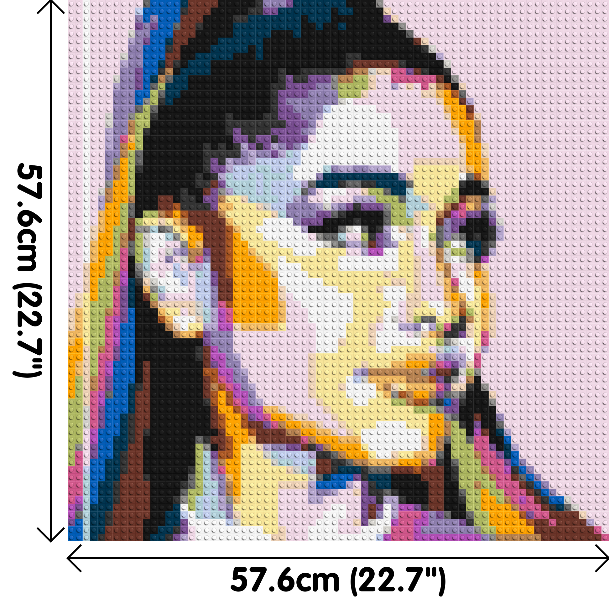 Ariana Grande - Brick Art Mosaic Kit 3x3 dimensions