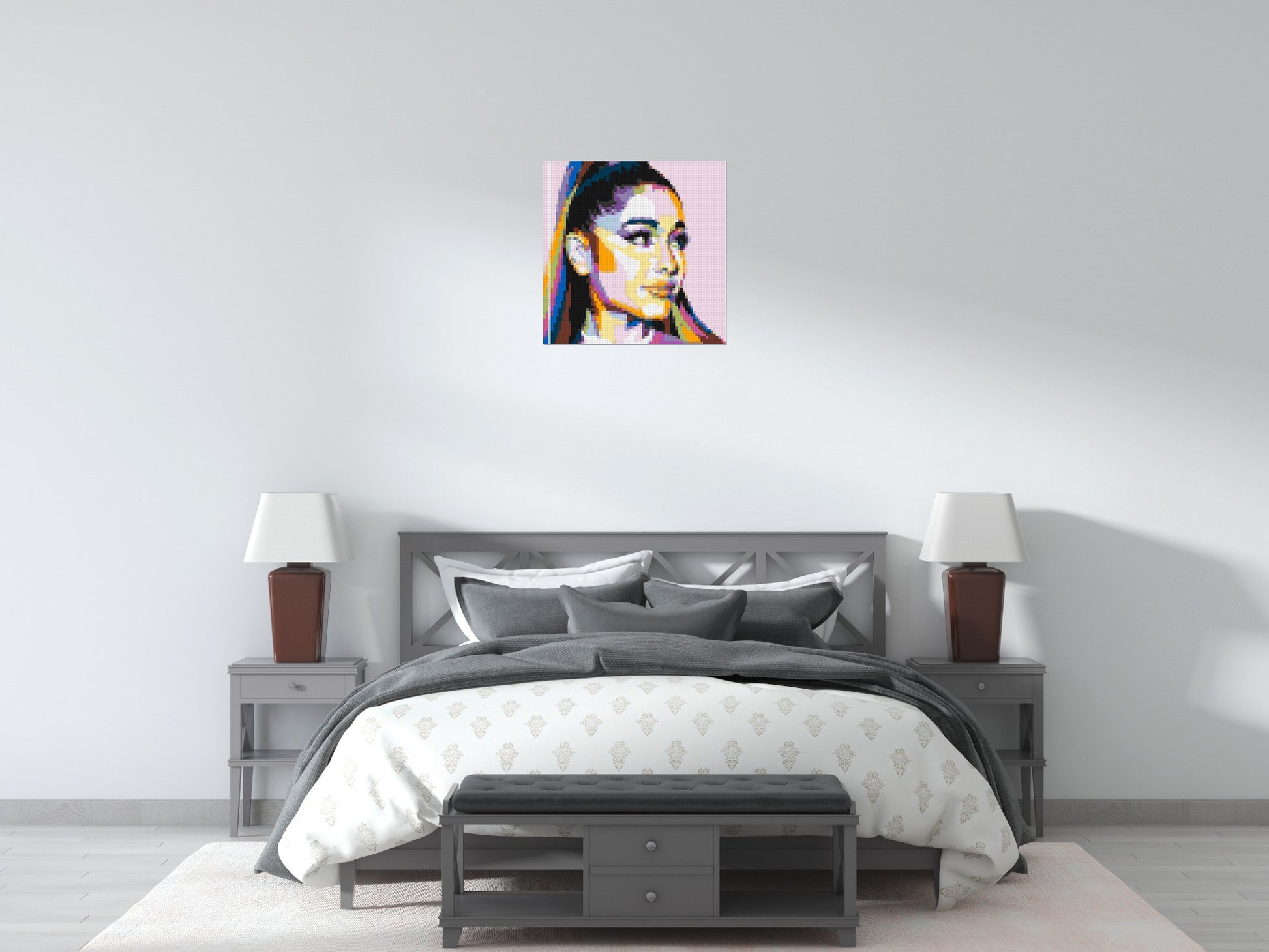 Ariana Grande - Brick Art Mosaic Kit 3x3 scene