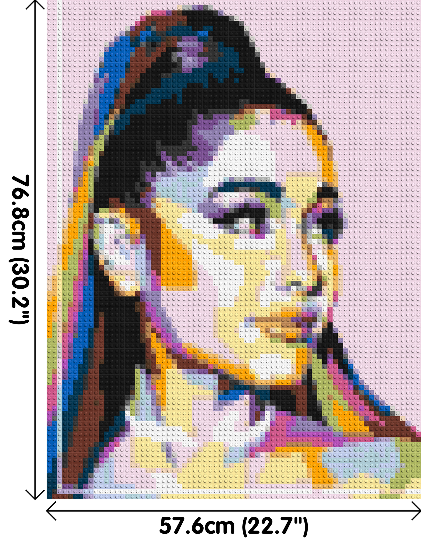 Ariana Grande - Brick Art Mosaic Kit 3x4 large