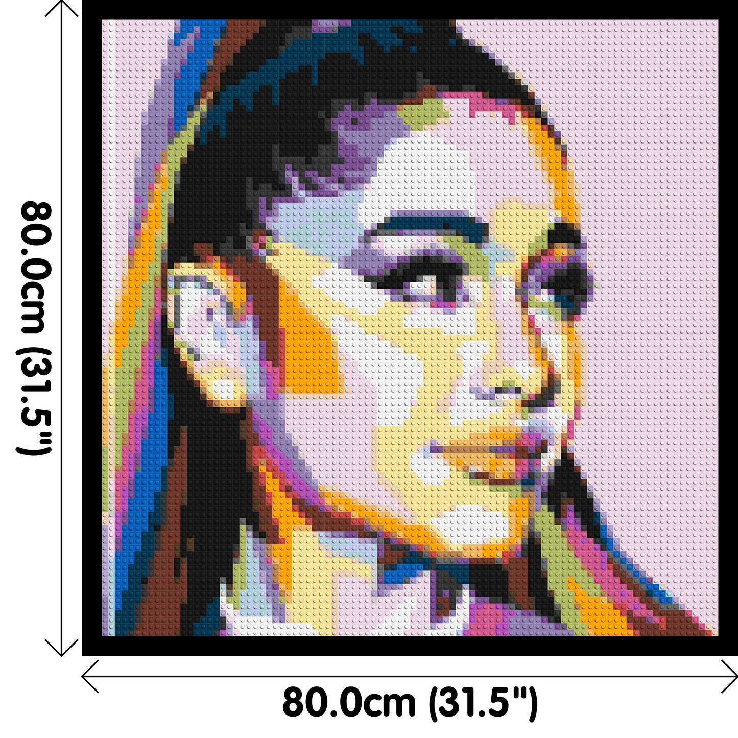 Ariana Grande - Brick Art Mosaic Kit 4x4 large