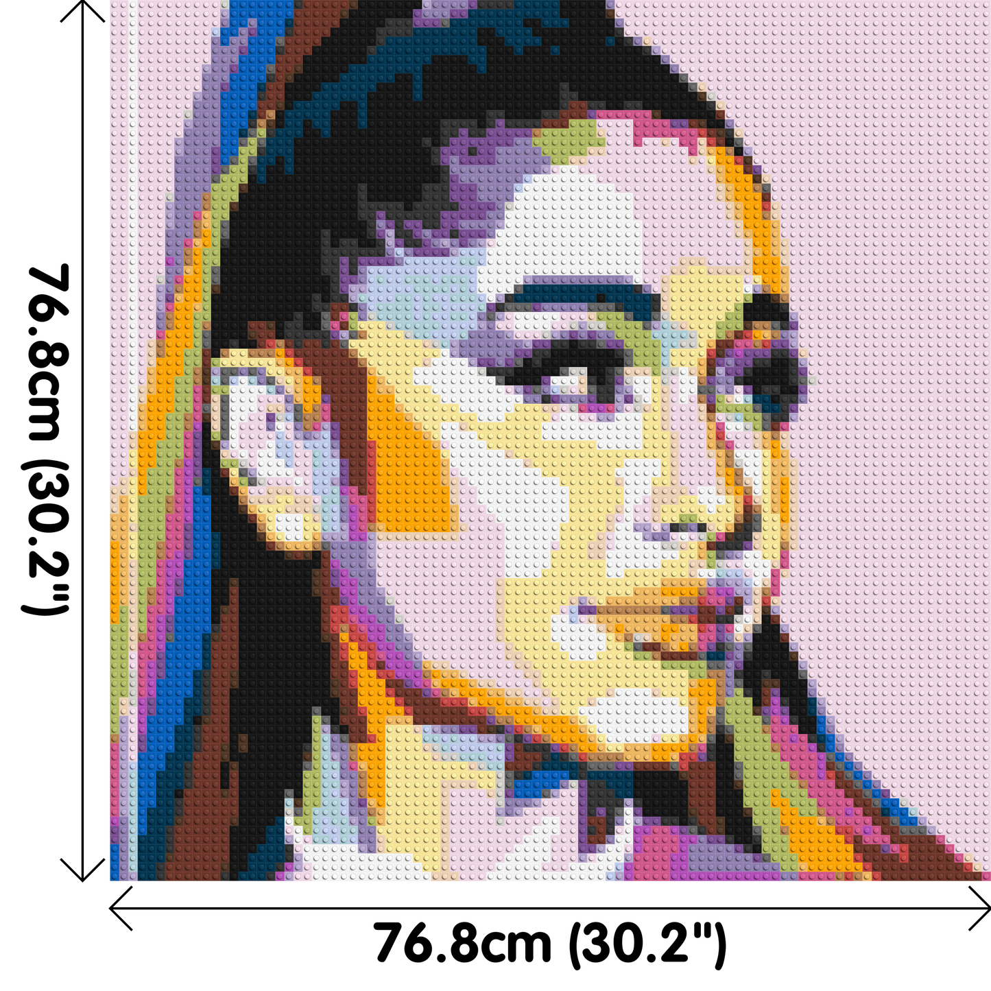 Ariana Grande - Brick Art Mosaic Kit 4x4 large