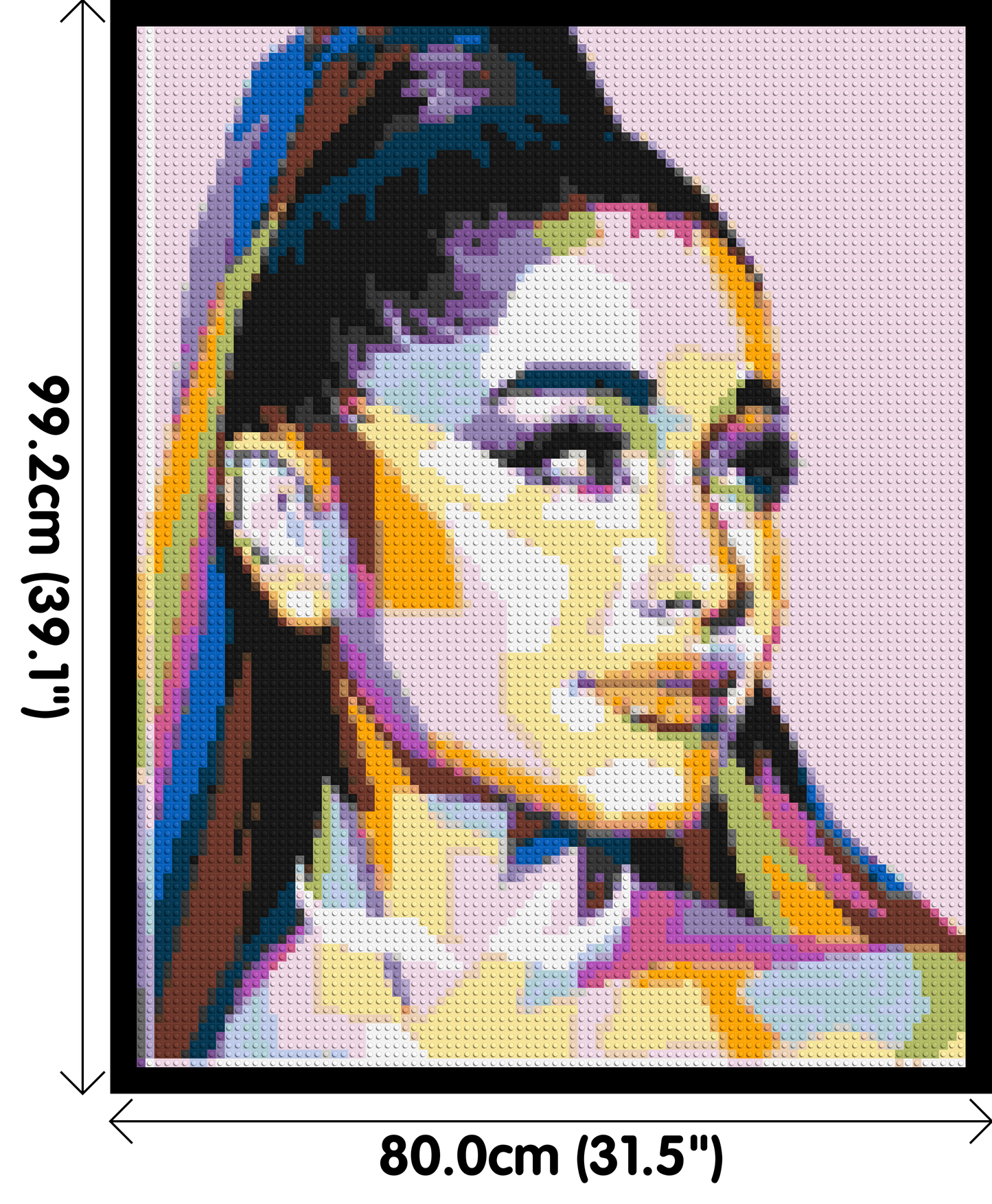 Ariana Grande - Brick Art Mosaic Kit 4x5 large