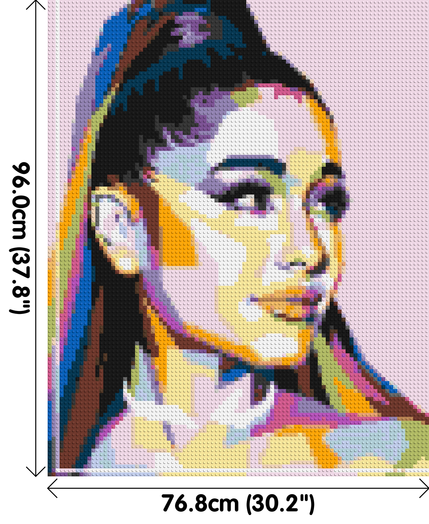 Ariana Grande - Brick Art Mosaic Kit 4x5 large