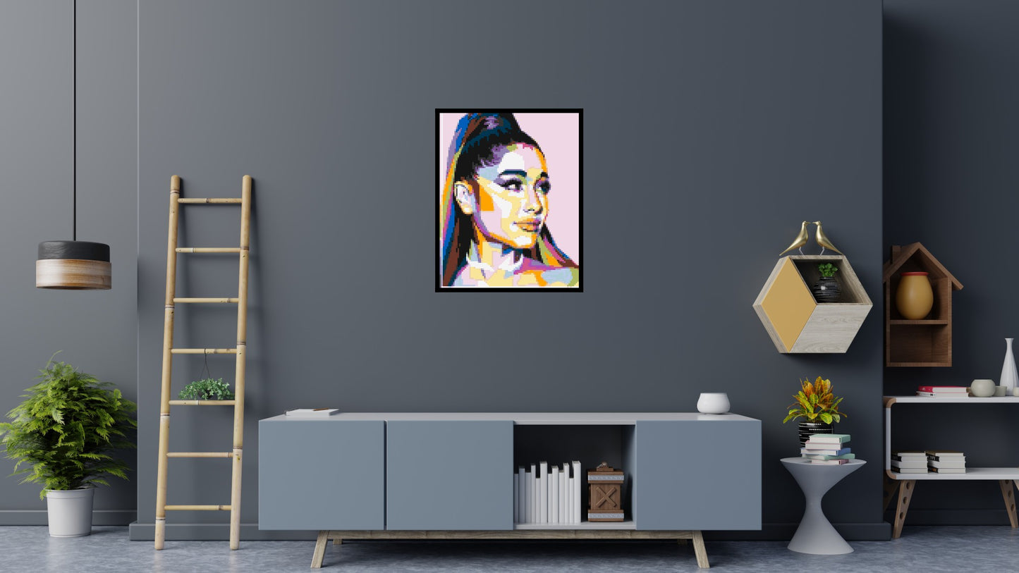 Ariana Grande - Brick Art Mosaic Kit 4x5 large