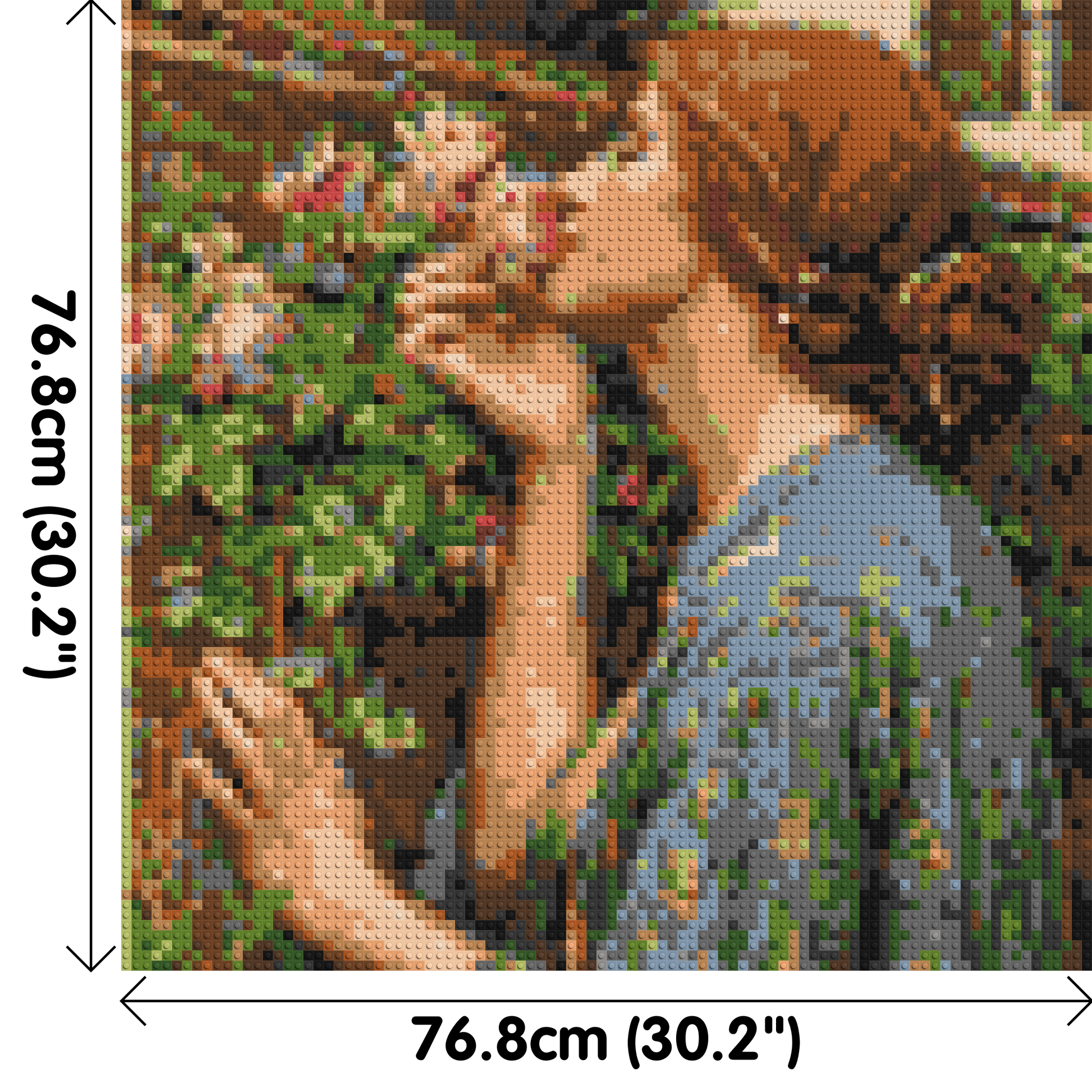 The Soul of The Rose by J. W. Waterhouse - Brick Art Mosaic Kit 4x4 dimensions