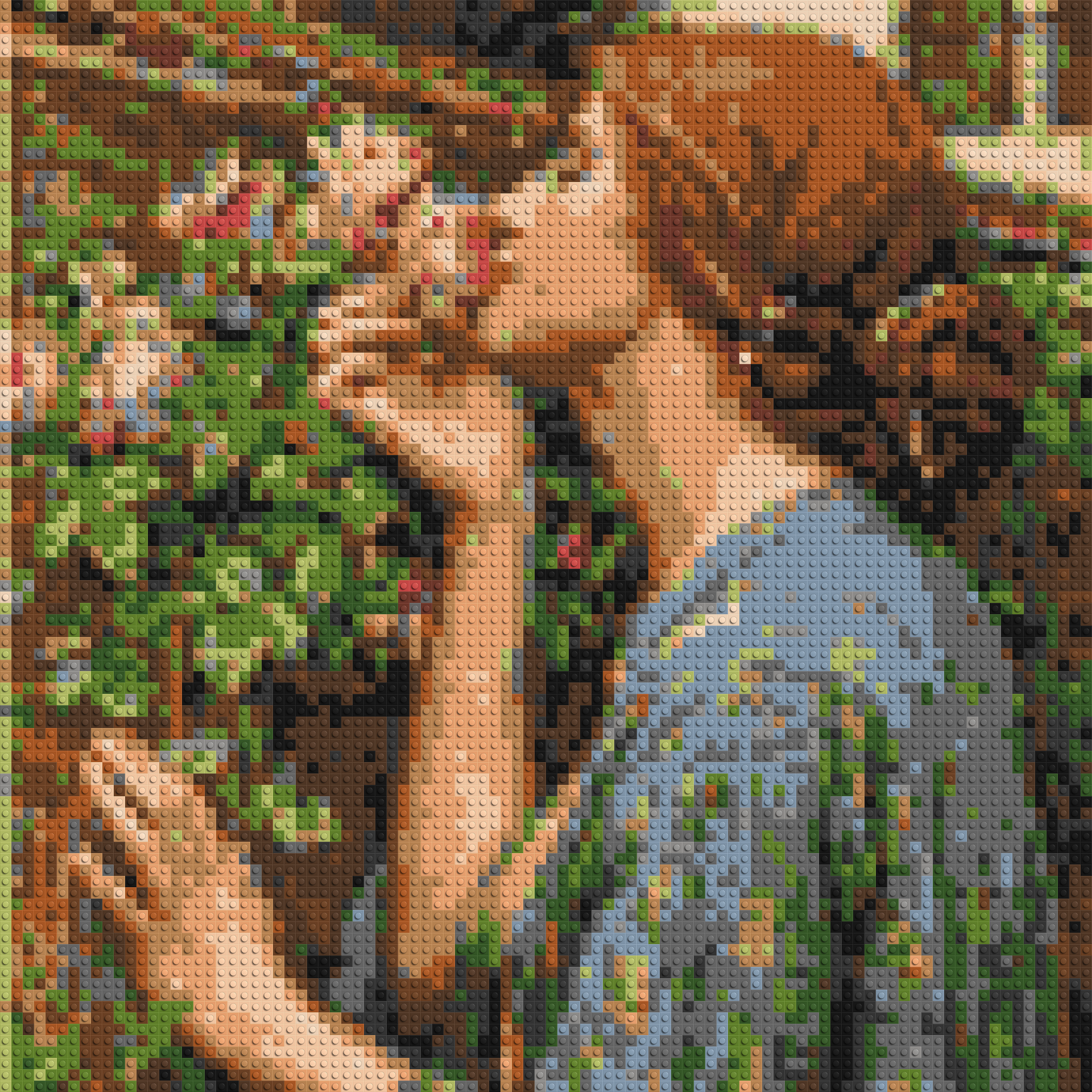 The Soul of The Rose by J. W. Waterhouse - Brick Art Mosaic Kit 4x4 large