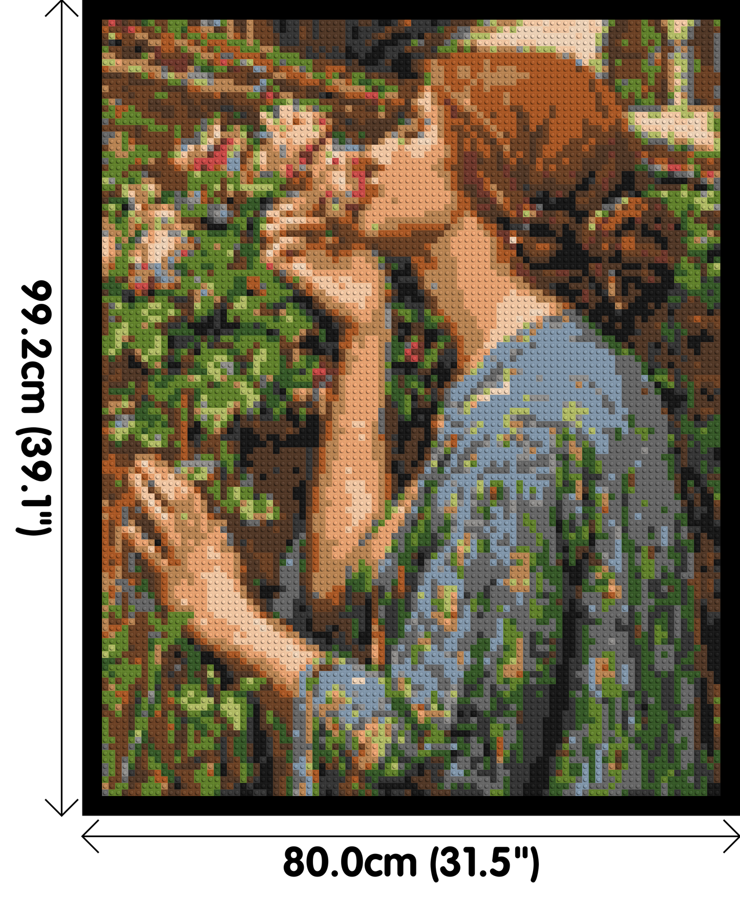 The Soul of The Rose by J. W. Waterhouse - Brick Art Mosaic Kit 4x5 large