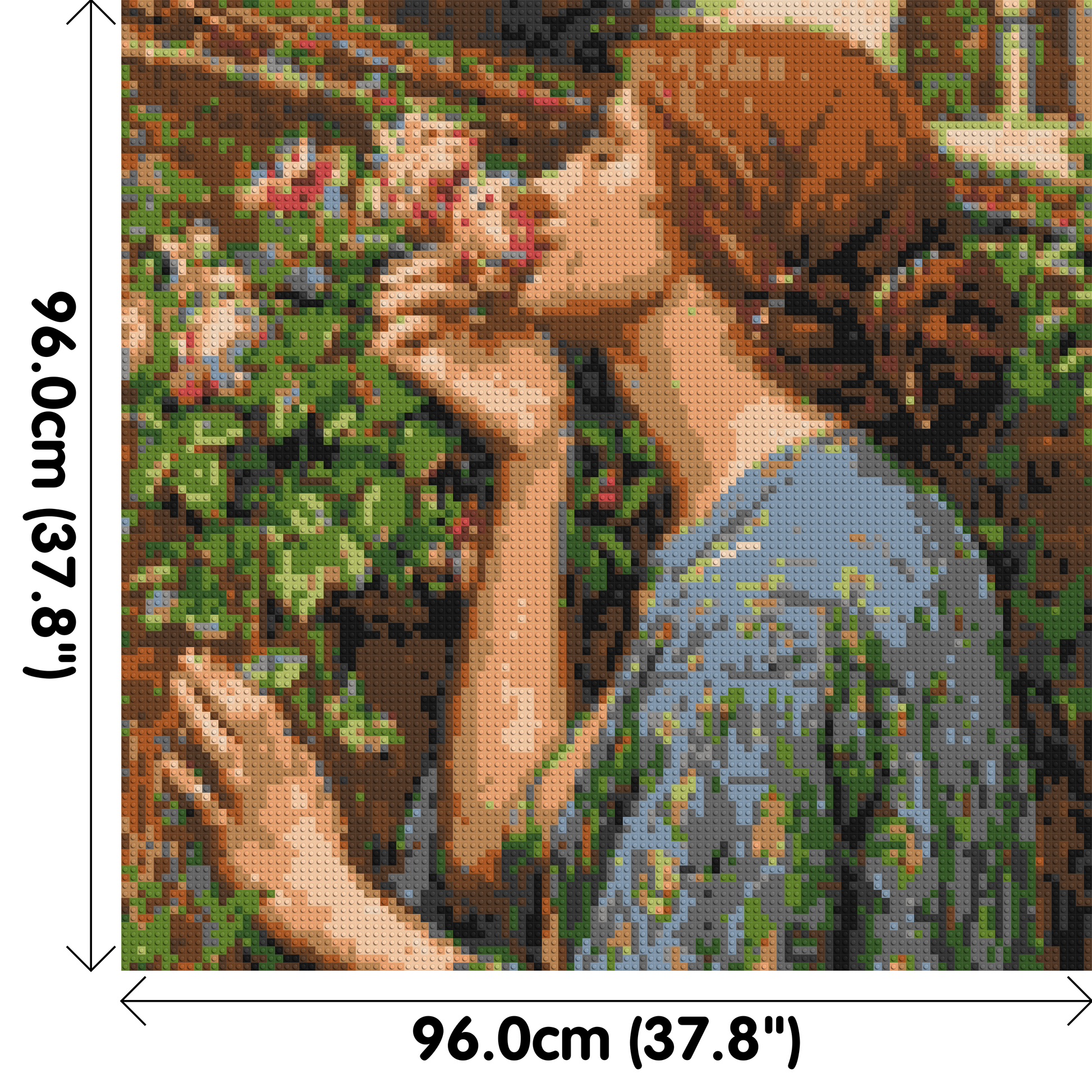 The Soul of The Rose by J. W. Waterhouse - Brick Art Mosaic Kit 5x5 dimensions