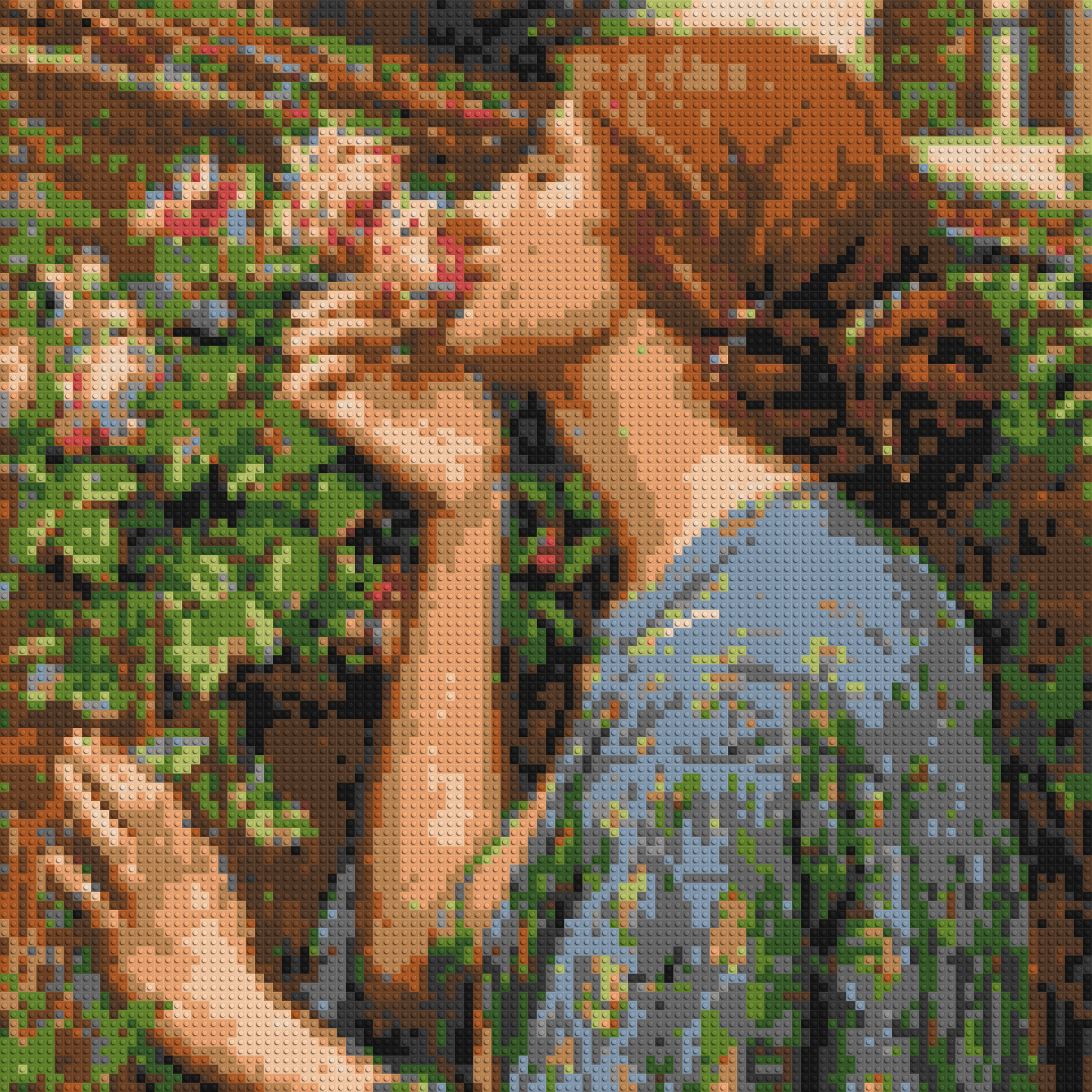 The Soul of The Rose by J. W. Waterhouse - Brick Art Mosaic Kit 5x5 large