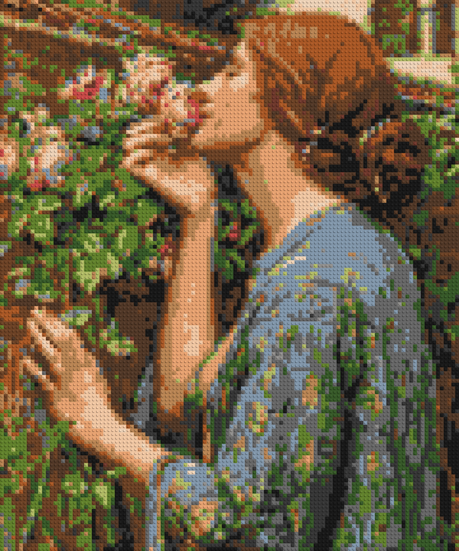 The Soul of The Rose by J. W. Waterhouse - Brick Art Mosaic Kit 5x6 large