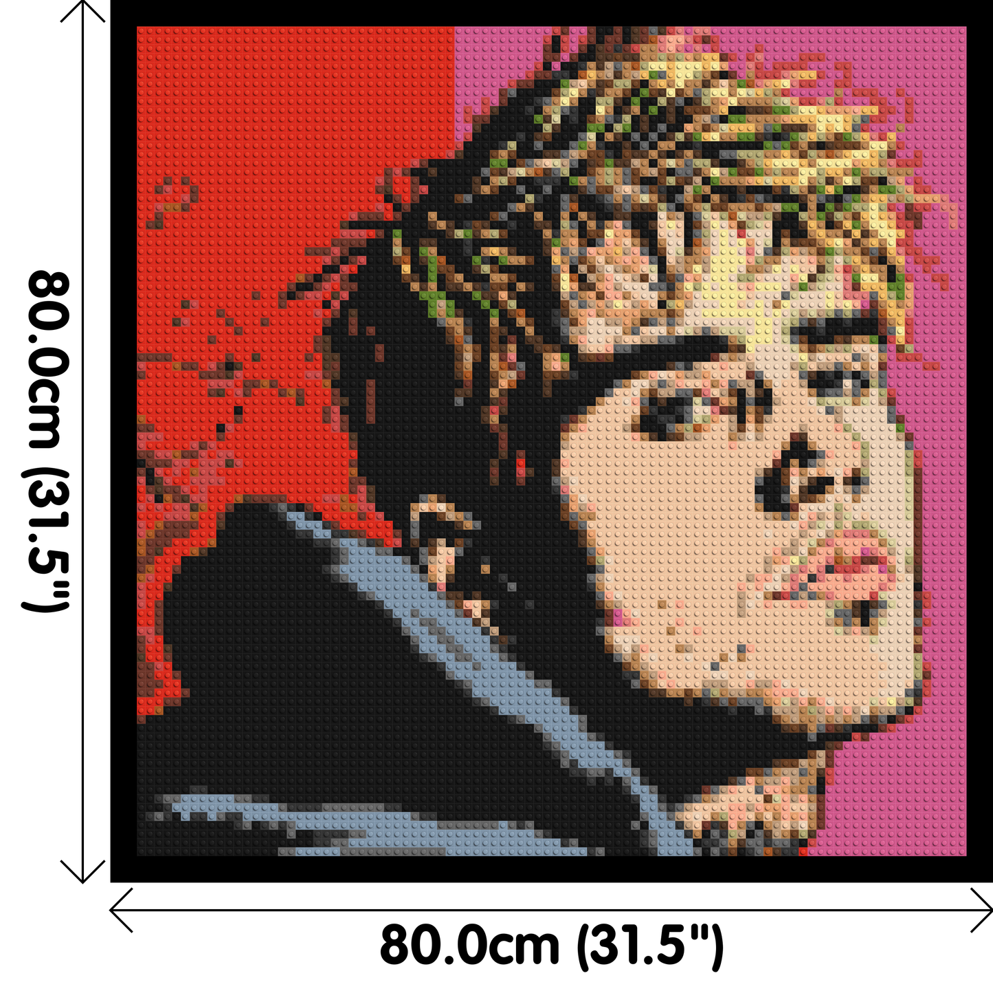 Justin Bieber - Brick Art Mosaic Kit 4x4 large