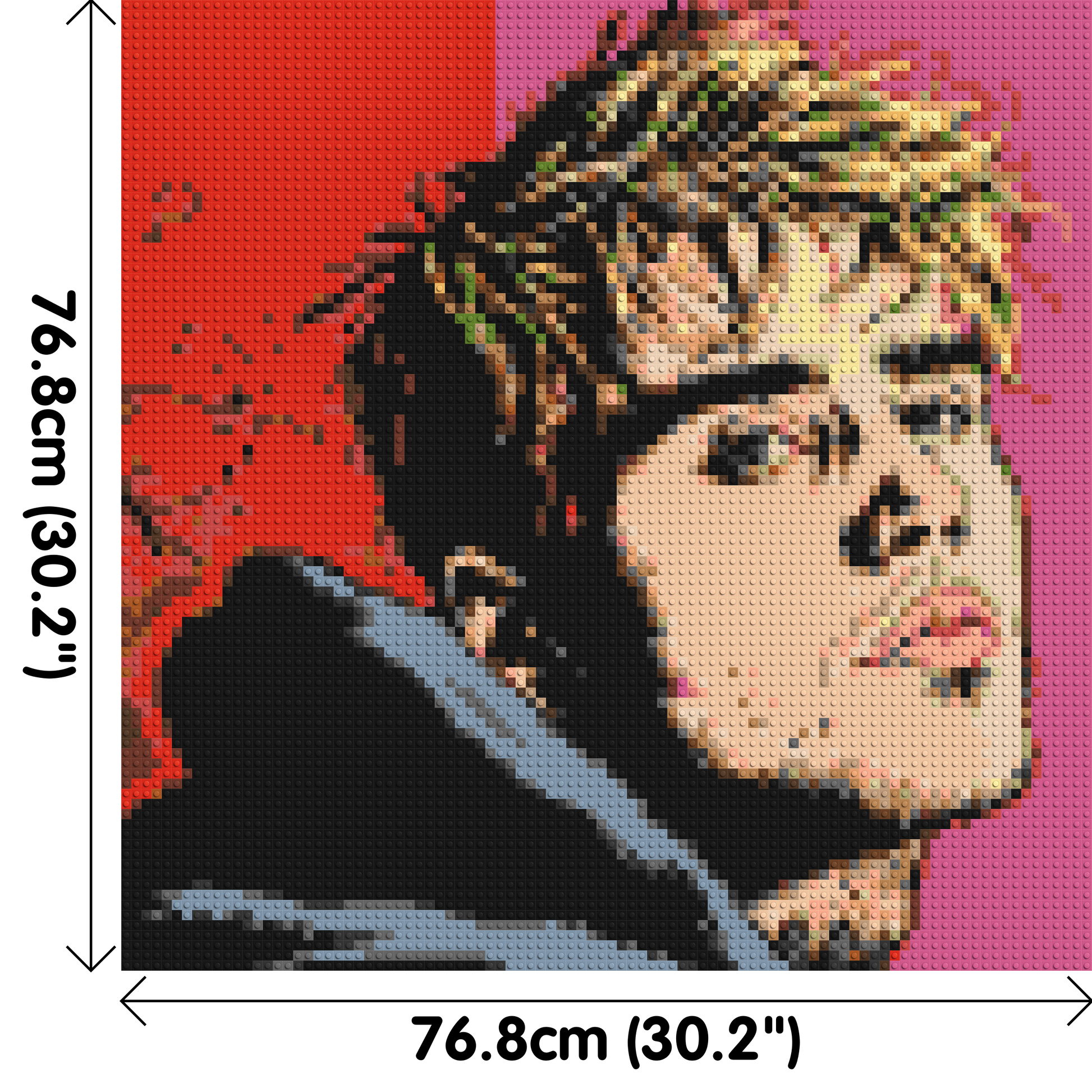 Justin Bieber - Brick Art Mosaic Kit 4x4 dimensions