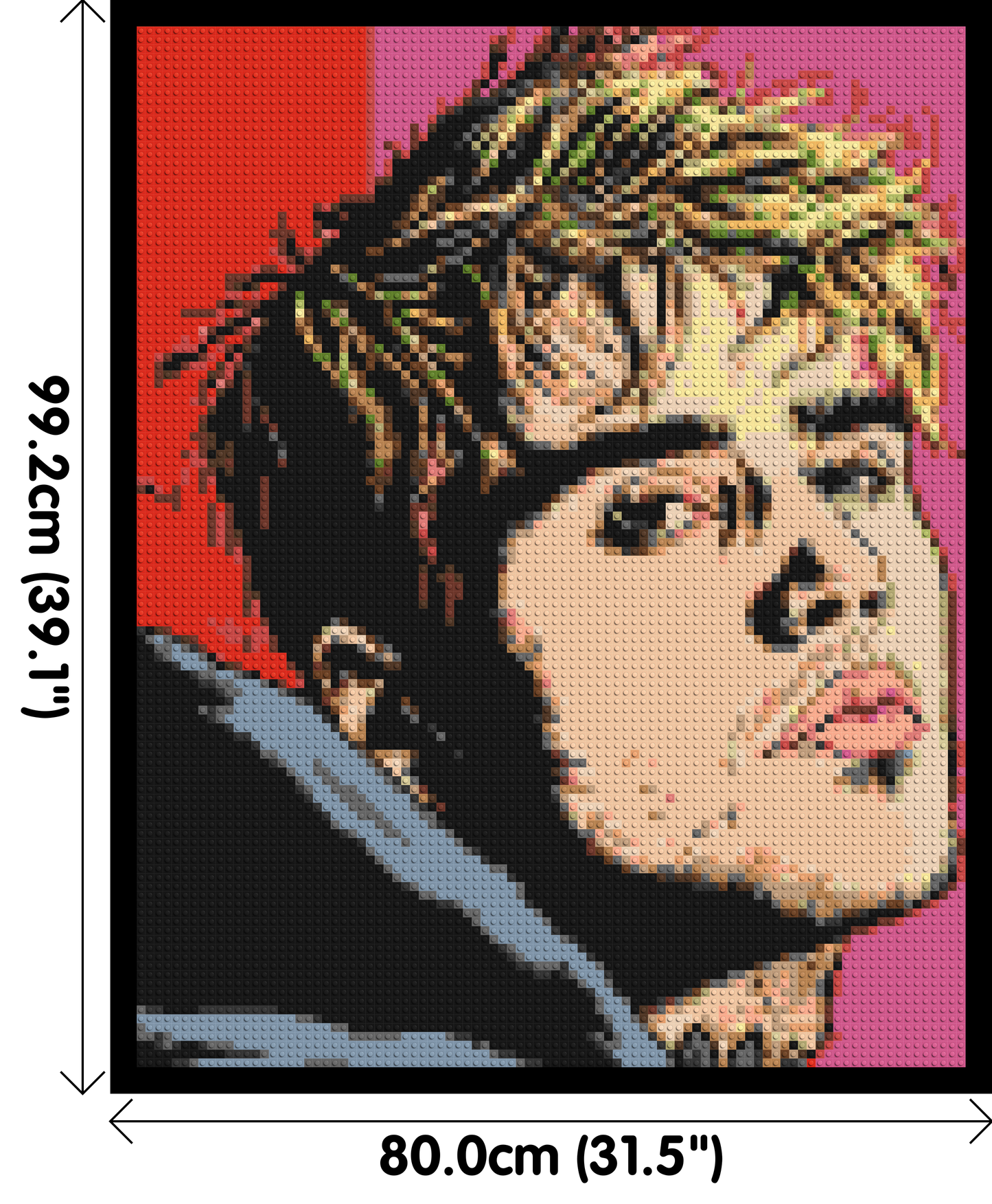 Justin Bieber - Brick Art Mosaic Kit 4x5 large