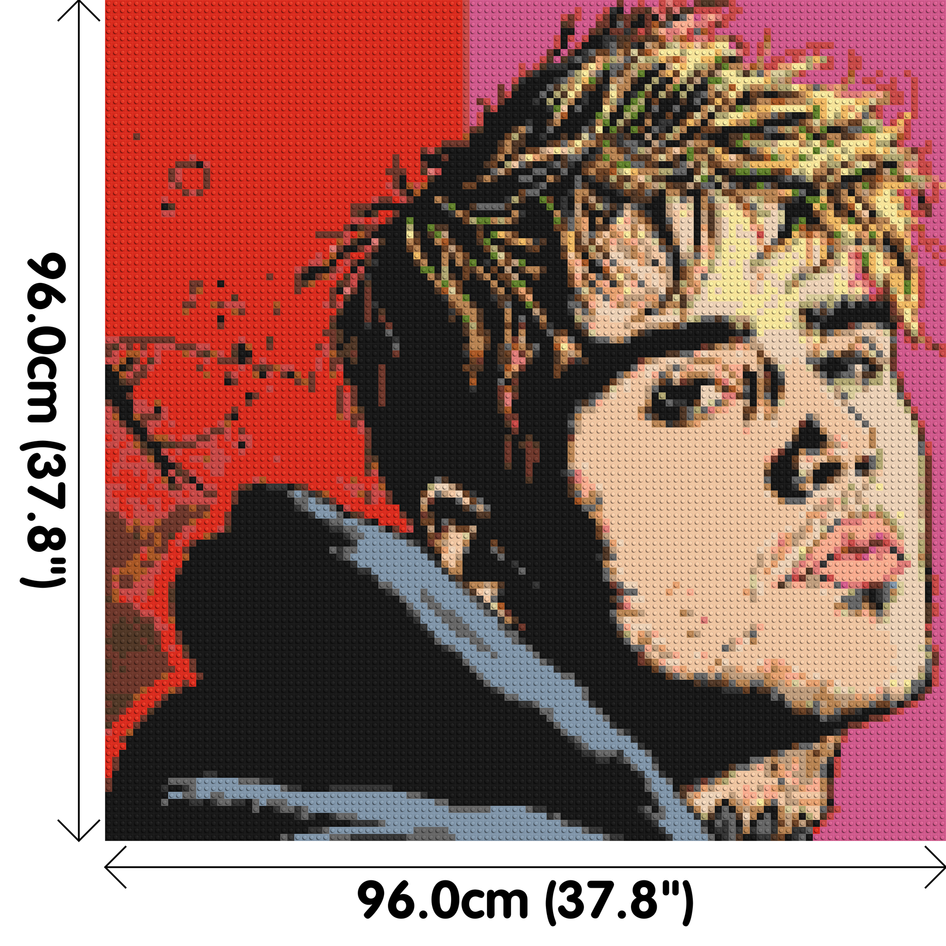 Justin Bieber - Brick Art Mosaic Kit 5x5 dimensions