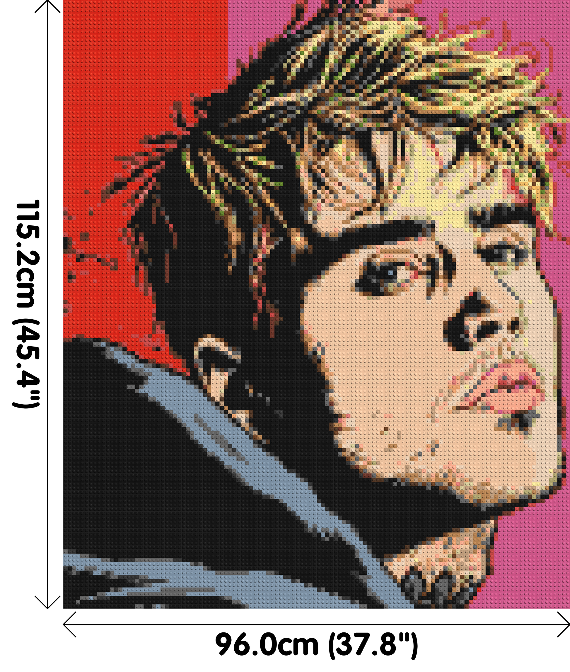 Justin Bieber - Brick Art Mosaic Kit 5x6 dimensions