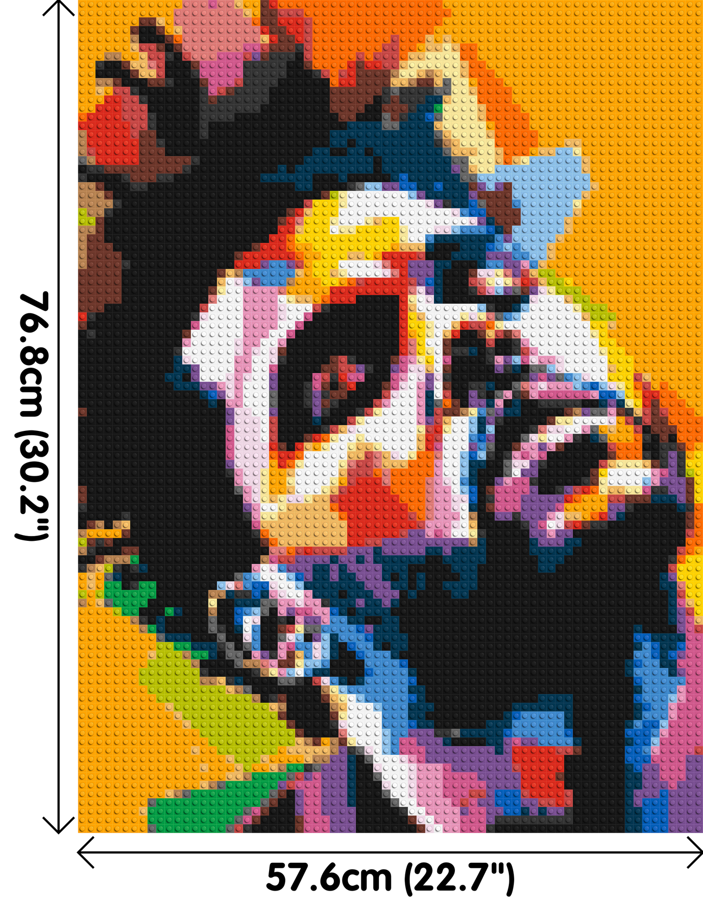 The Weeknd - Brick Art Mosaic Kit 3x4 large