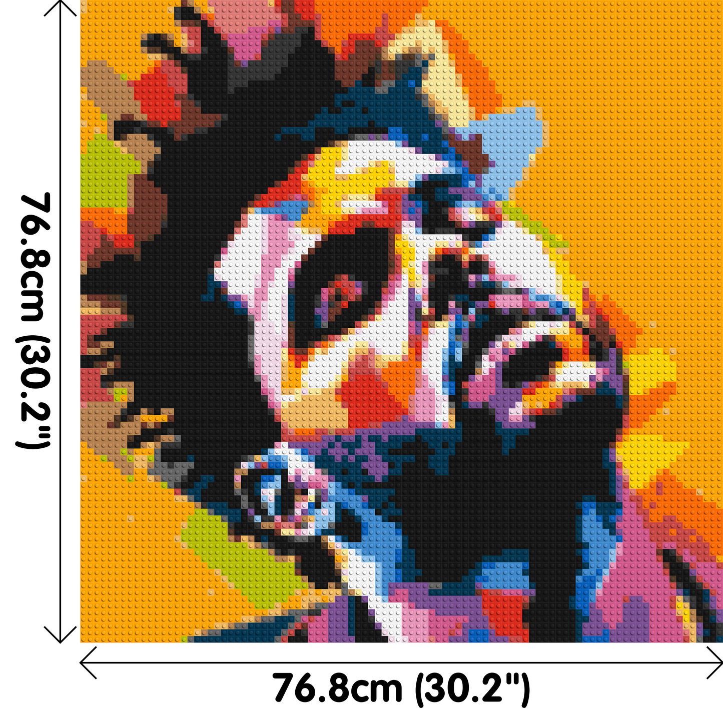 The Weeknd - Brick Art Mosaic Kit 4x4 large